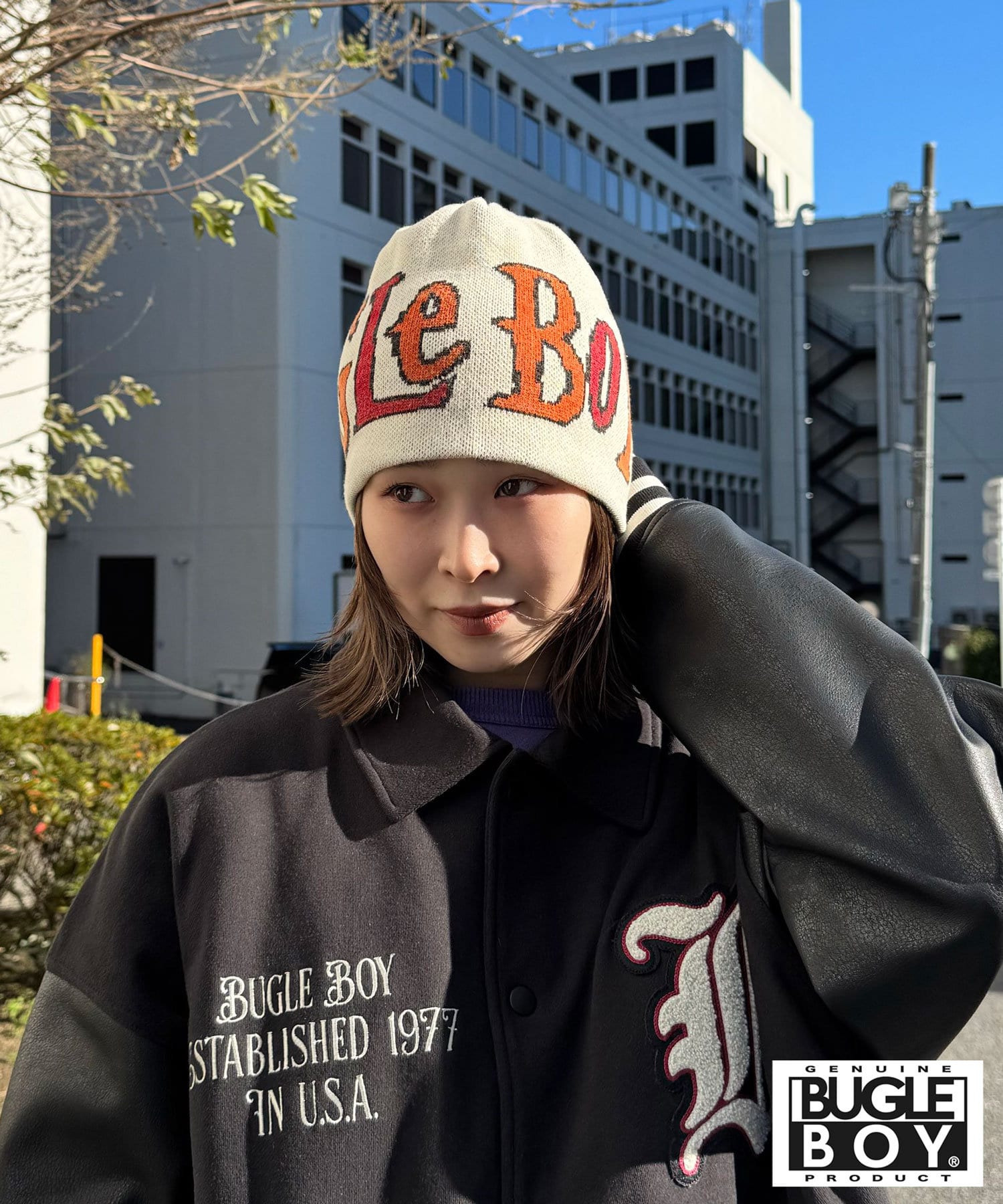 modgle ビーニー xjjen_4x OVERRIDE LINEN ROCKET BEANIE | 57cm～59cm(98) BLACK (01