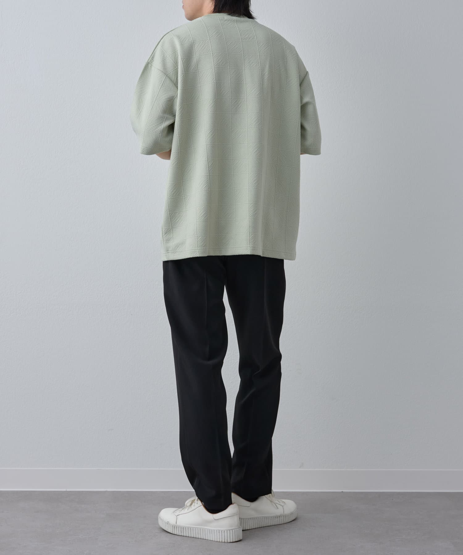 COLONY 2139(コロニー トゥーワンスリーナイン) タイルジャガード半袖Tシャツ