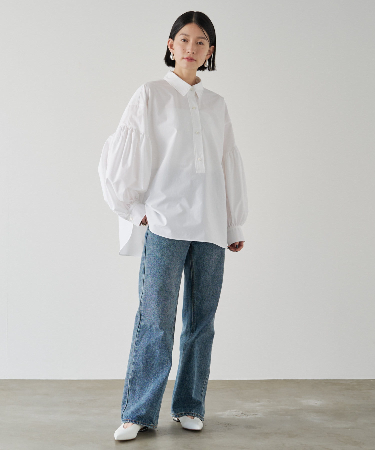 russet / ラシット [日本製] パフスリーブシャツ 日本製] パフスリーブシャツ | russet(ラシット)レディース