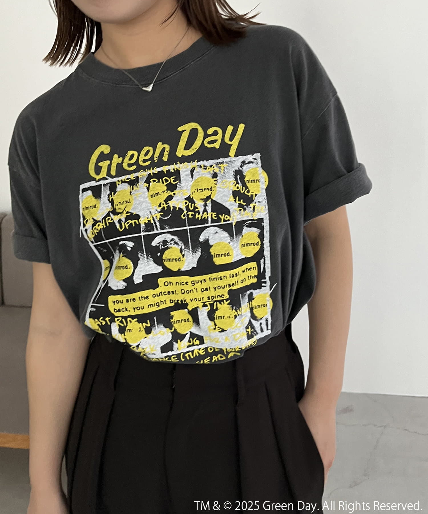 CAPRICIEUX LE'MAGE(カプリシュレマージュ) レディース 〈GOOD ROCK SPEED〉GREENDAY Tシャツ ブラック