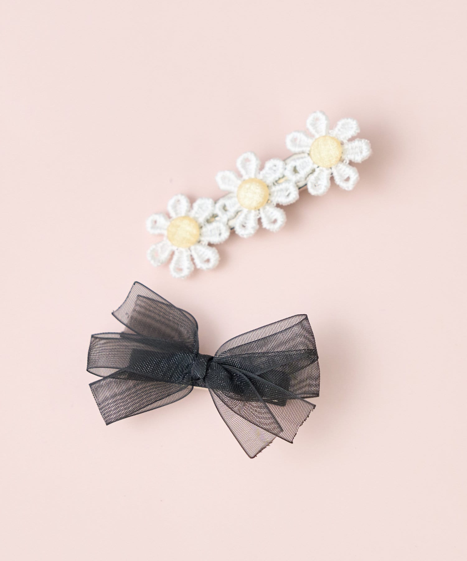 KIDS HAIR PIN デイジーとリボン | BIRTHDAY BAR(バースデイバー