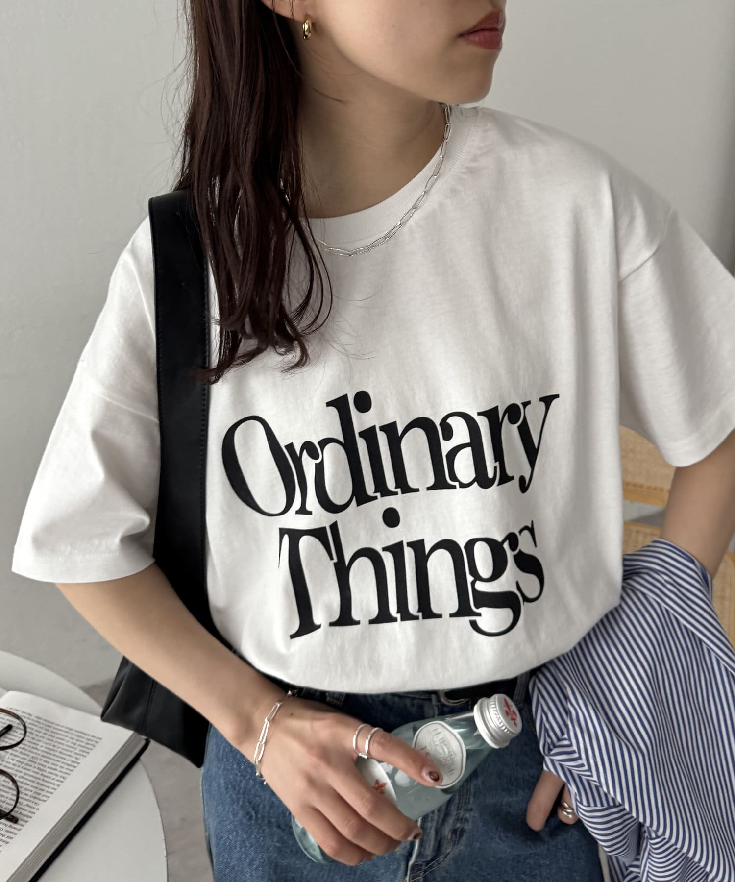 DISCOAT(ディスコート) レディース 【WEB限定】OrdinaryロゴプリントTシャツ ホワイト