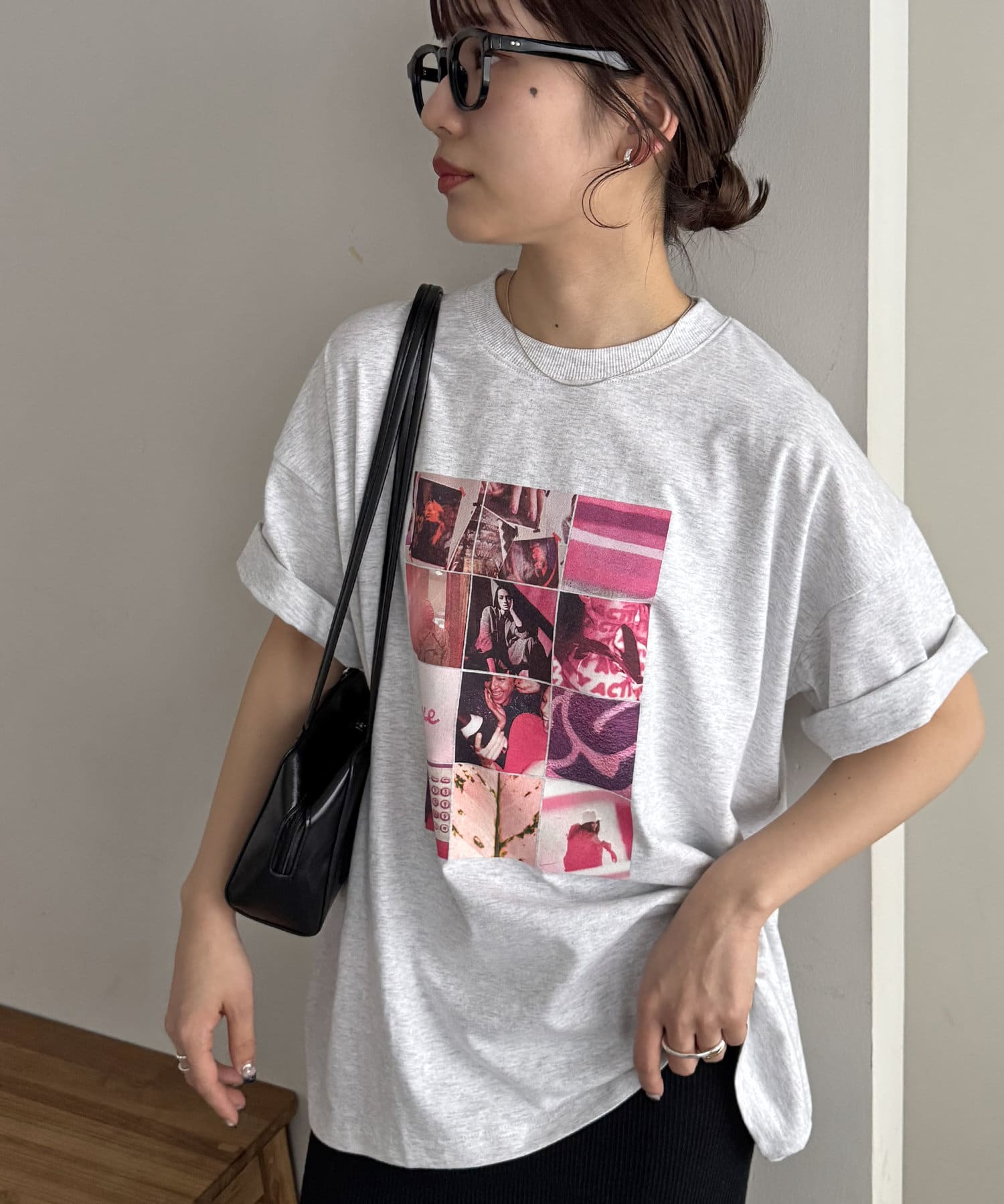 DISCOAT ONLINE LIMITED ITEM1枚で決まる、主役級プリントTシャツ●デザイン印象的なフォトプリントが、コーディネートのアクセントになるデザインTシャツ♪トレンド感のあるややオー