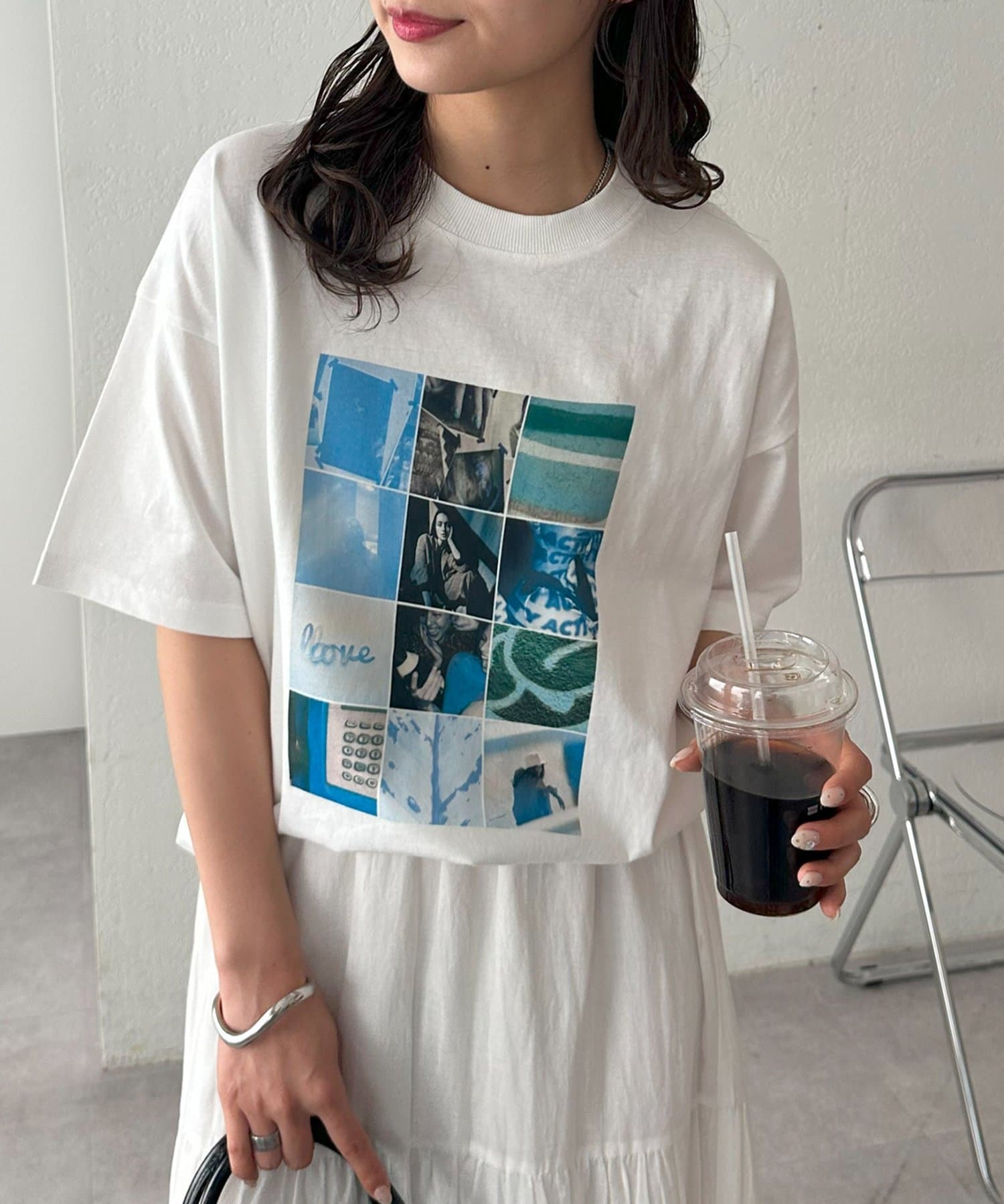 DISCOAT ONLINE LIMITED ITEM1枚で決まる、主役級プリントTシャツ●デザイン印象的なフォトプリントが、コーディネートのアクセントになるデザインTシャツ♪トレンド感のあるややオー