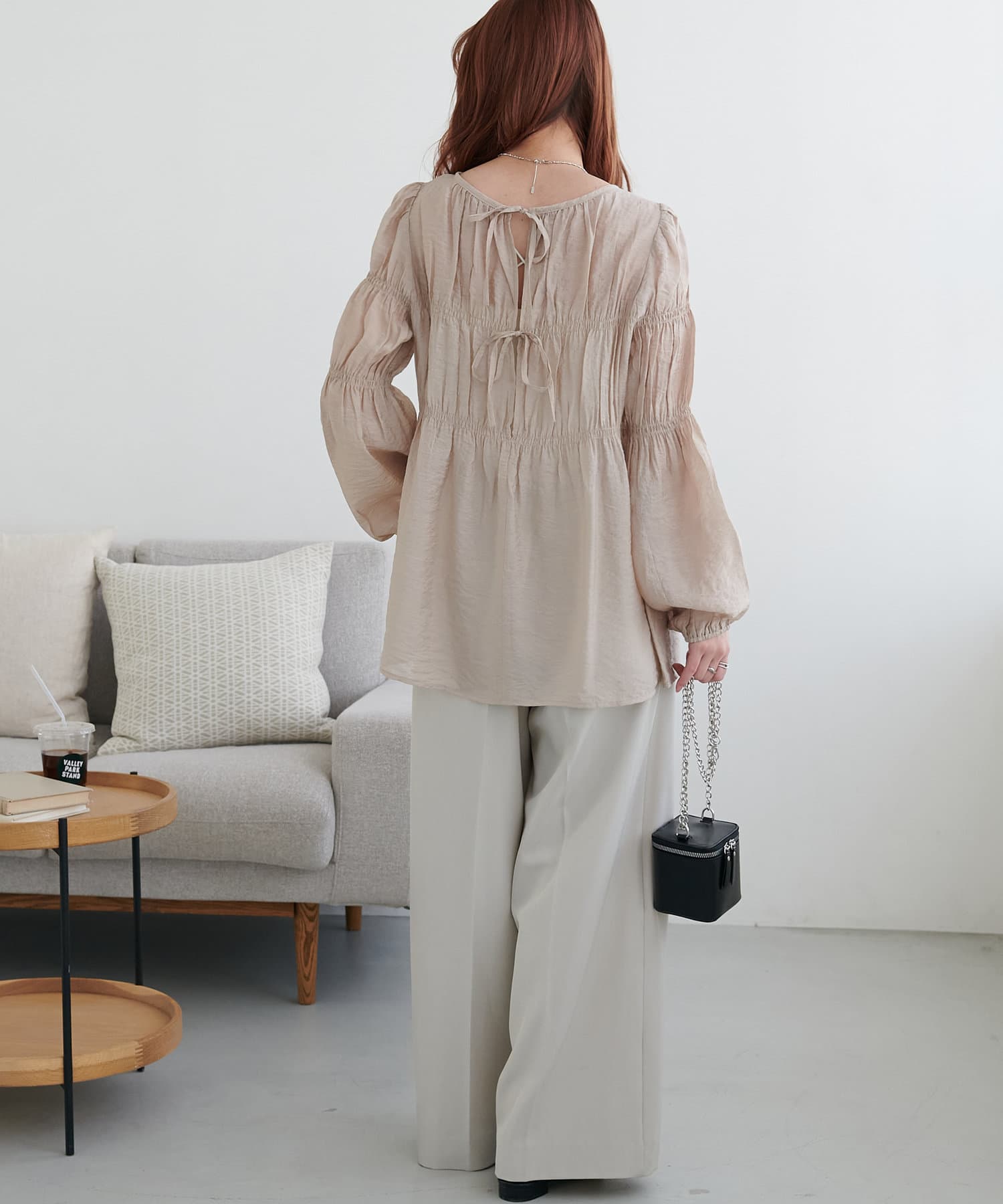 DISCOAT(ディスコート) 【新色追加!/WEB限定】後ろリボンブラウス