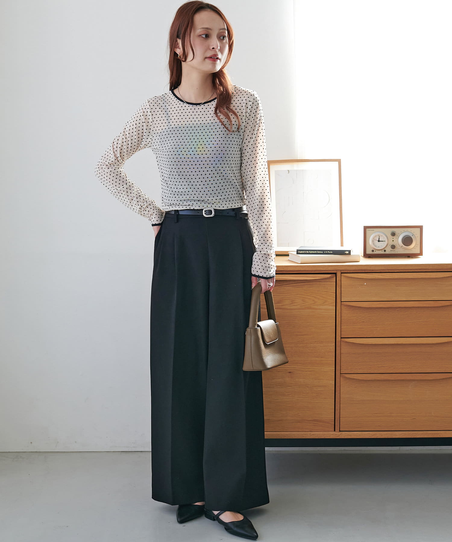 DISCOAT(ディスコート) 【WEB限定】ドットチュールプルオーバー