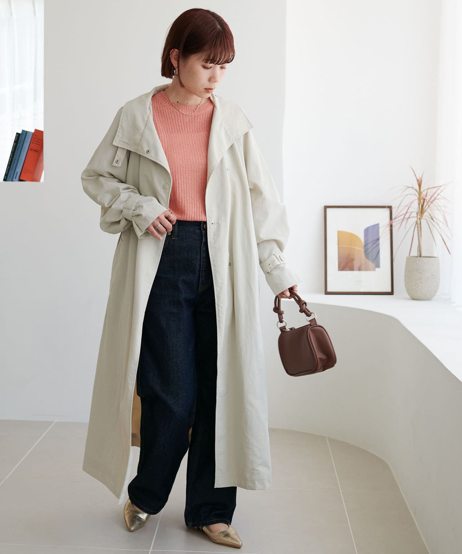 DISCOAT(ディスコート) 【WEB限定】ラメリブ5分袖