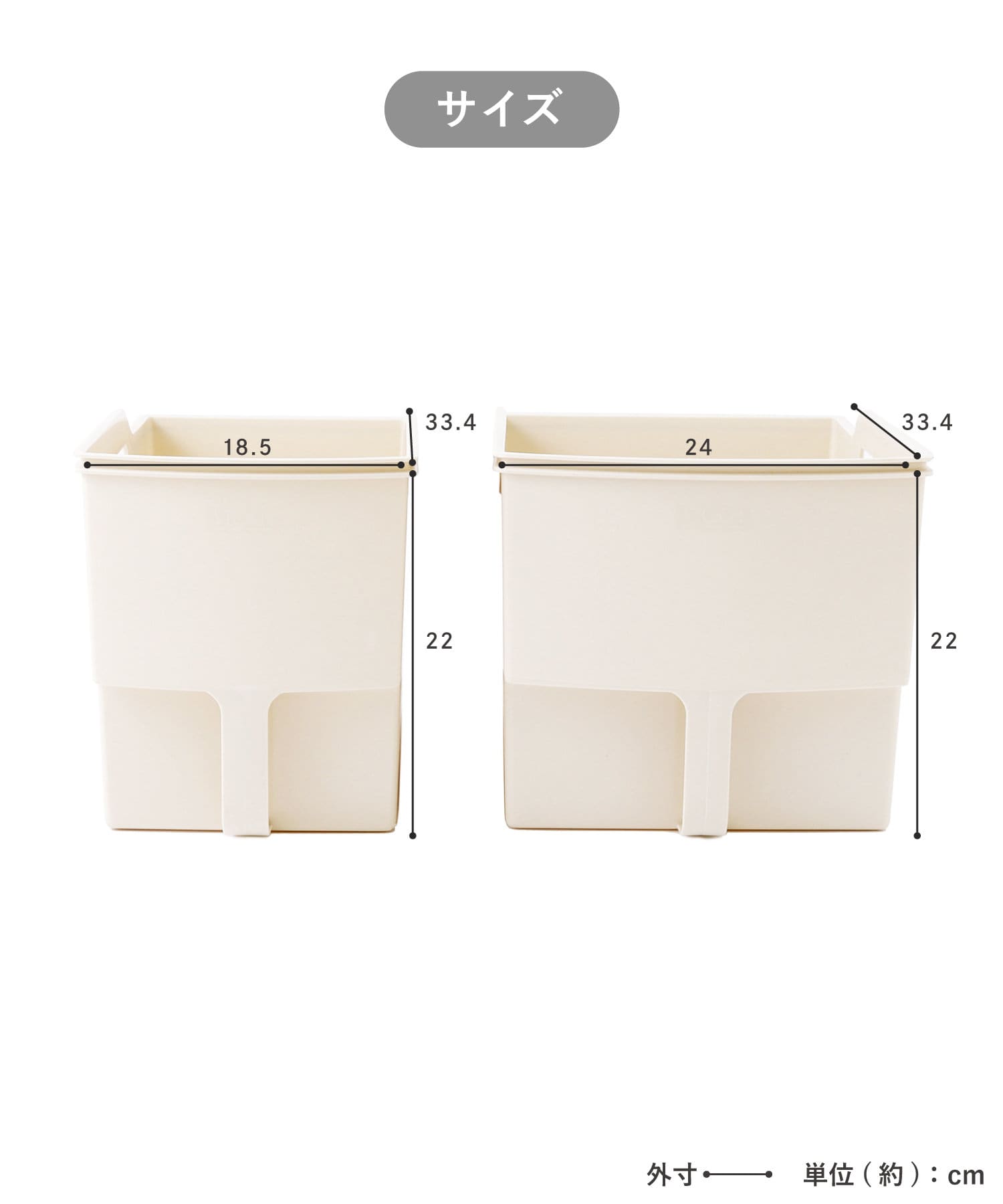 3COINS(スリーコインズ) 《WEB限定セット》吊り戸棚ボックス2個セット