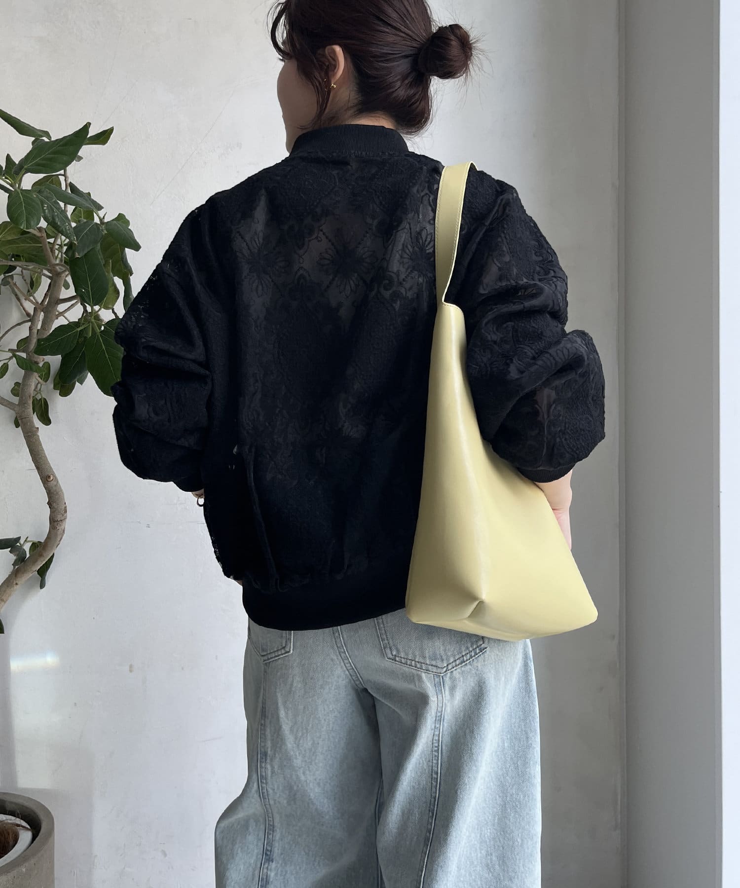 DOUDOU(ドゥドゥ) 【WEB限定】チュールレースブルゾン
