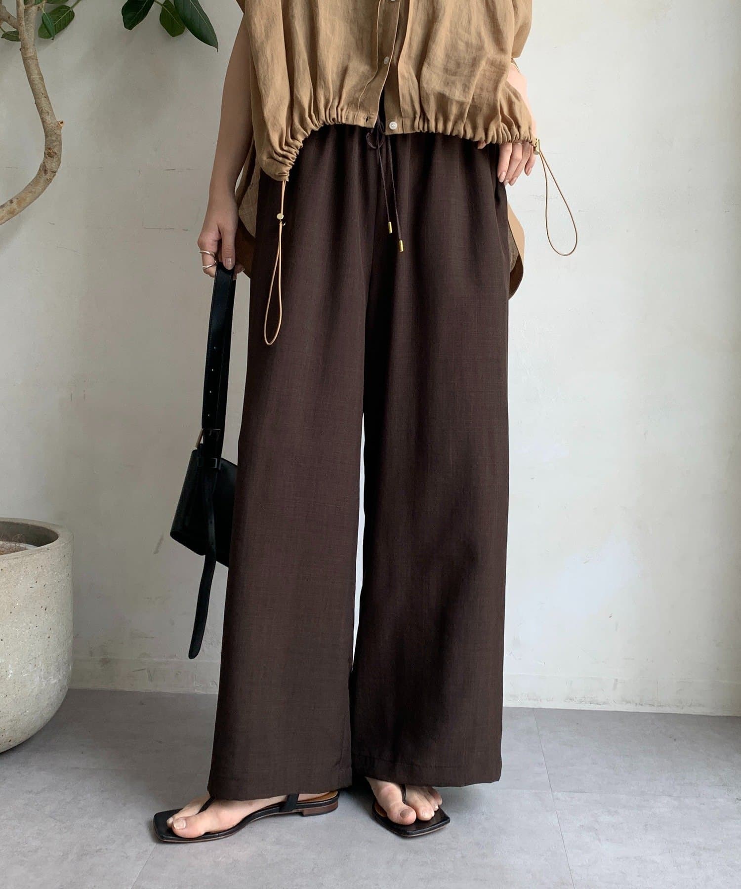 DOUDOU(ドゥドゥ) 【WEB限定】タンブラーブッチャーイージーパンツ