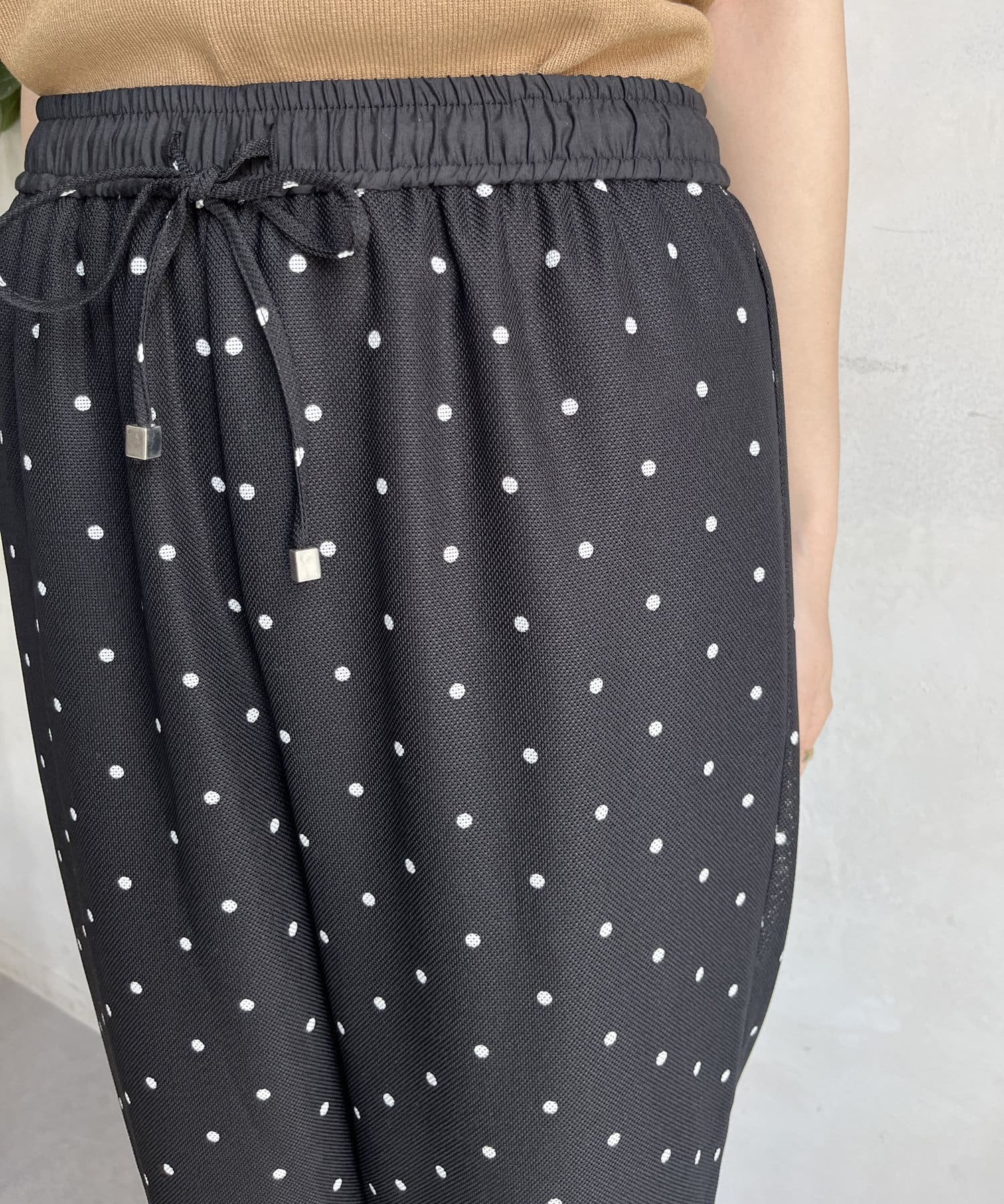 DOUDOU(ドゥドゥ) 【WEB限定】ドットメッシュパンツ