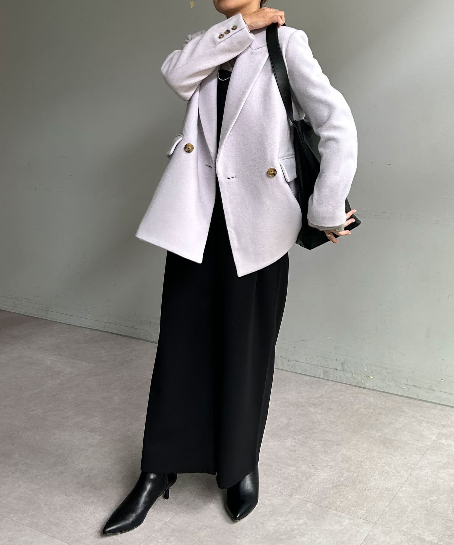 SHENERY】ウールブレンドジャケットコート | OUTLET SHENERY】ウールブレンドジャケットコート | OUTLET