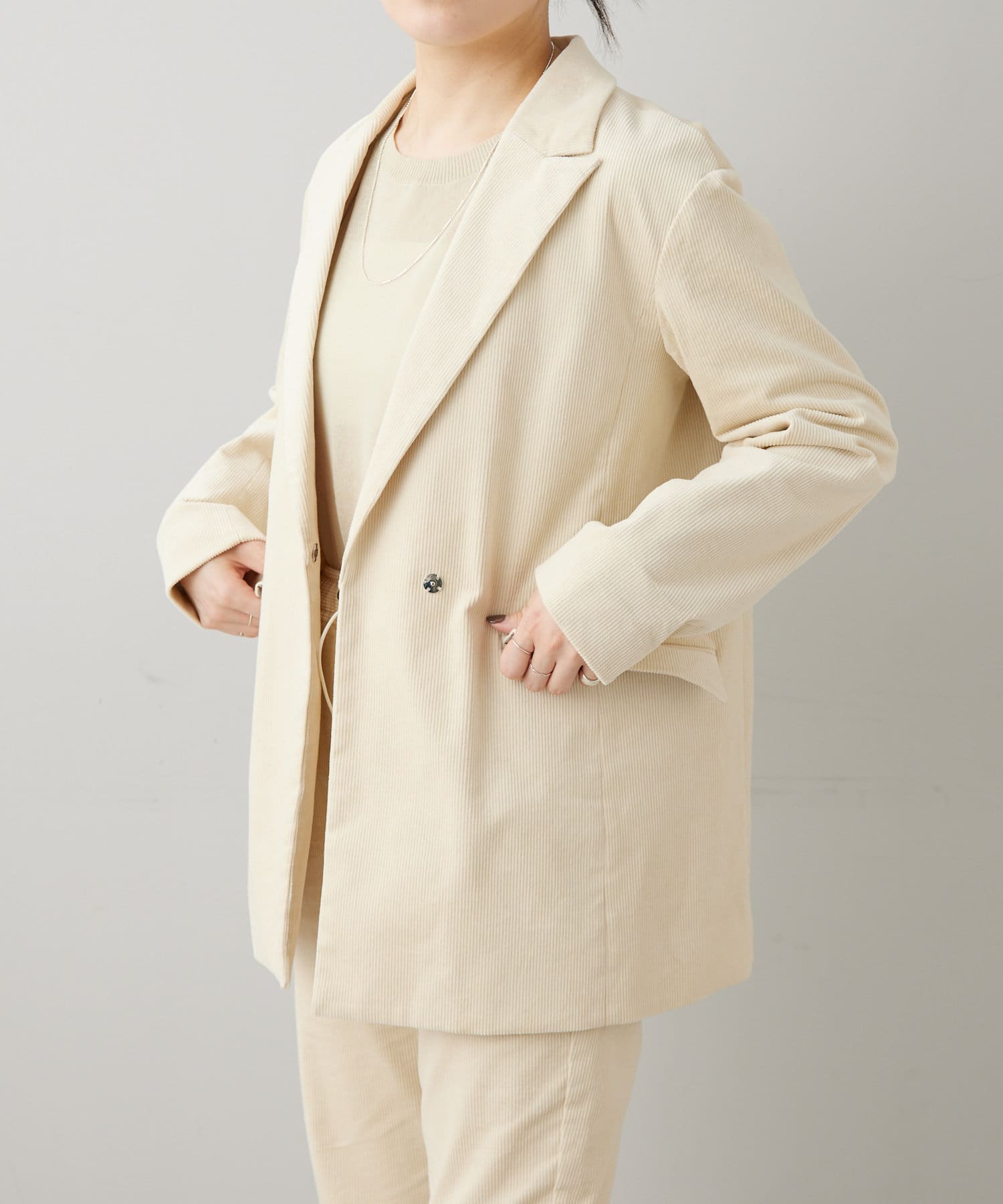 ベージュ】 洗えるMA-1ジャケット ・ear PAPILLONNER