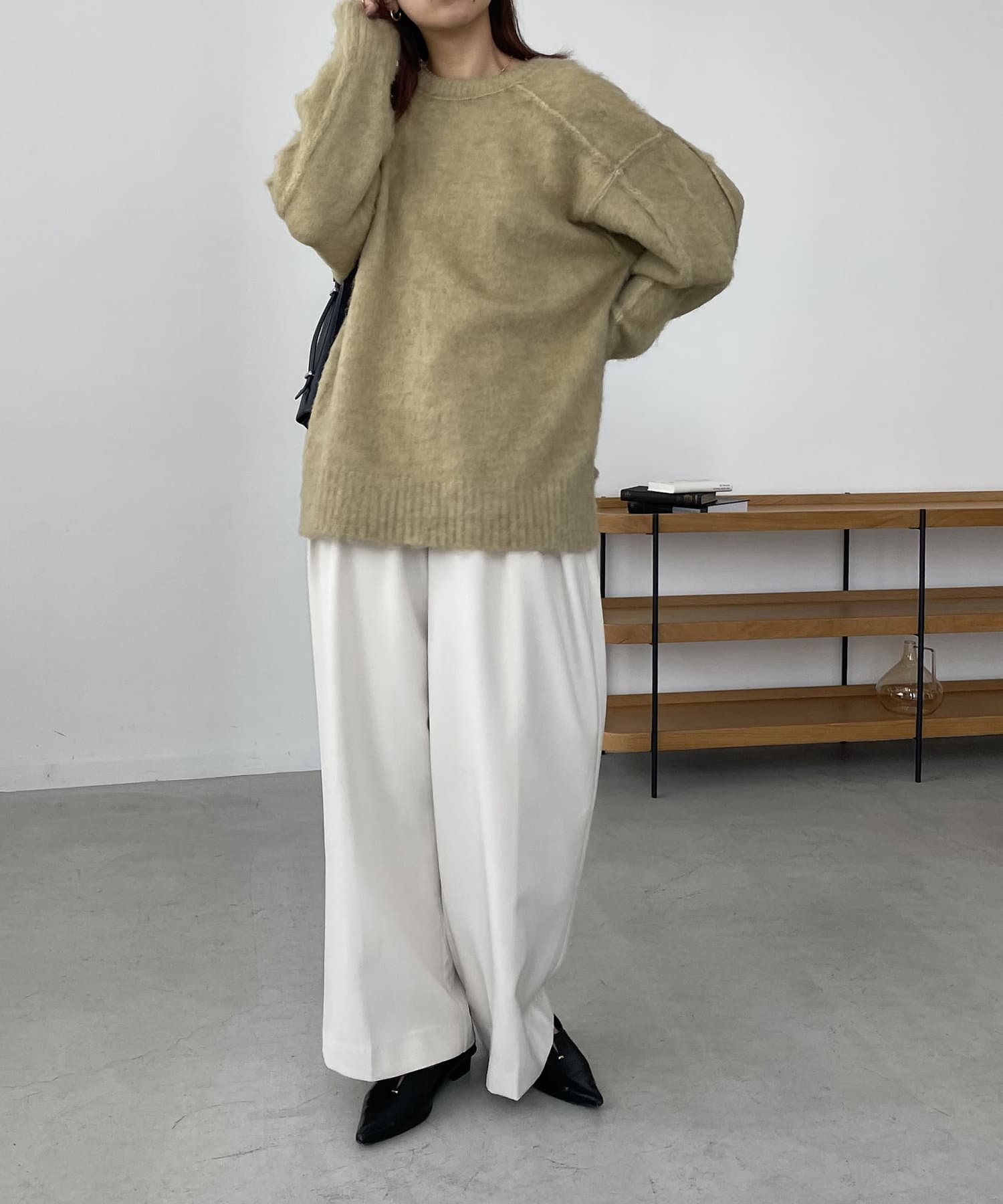 OUTLET(アウトレット) 【CAPRICIEUX LE'MAGE】サイドスリットシャギープルオーバー