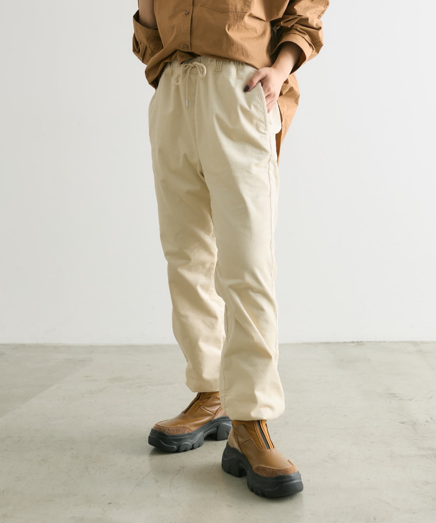 ear PAPILLONNER】新品 ラインパンツ ear PAPILLONNER】コーデュロイ