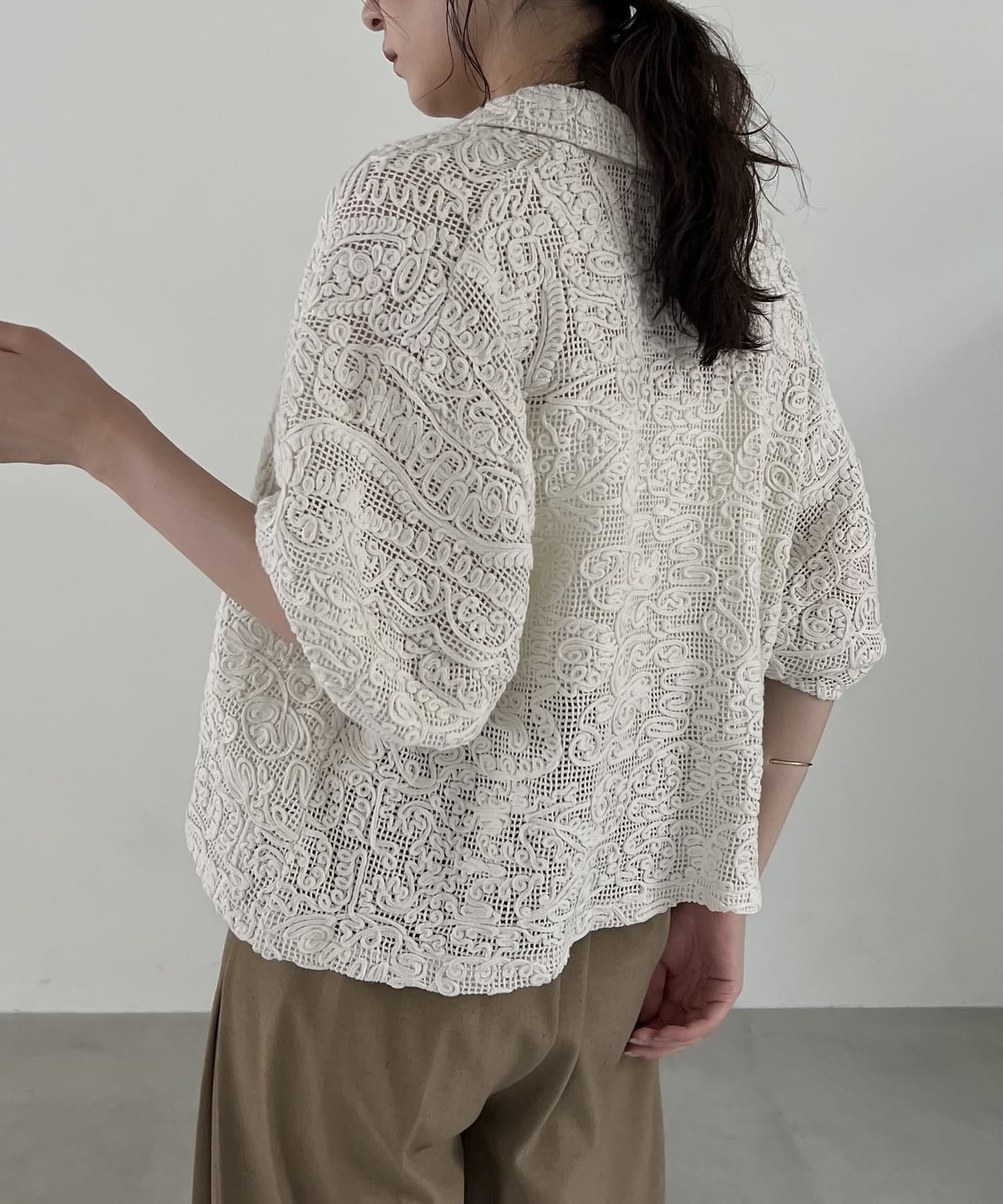 CAPRICIEUX LE'MAGE】レースパフシャツ | OUTLET(アウトレット
