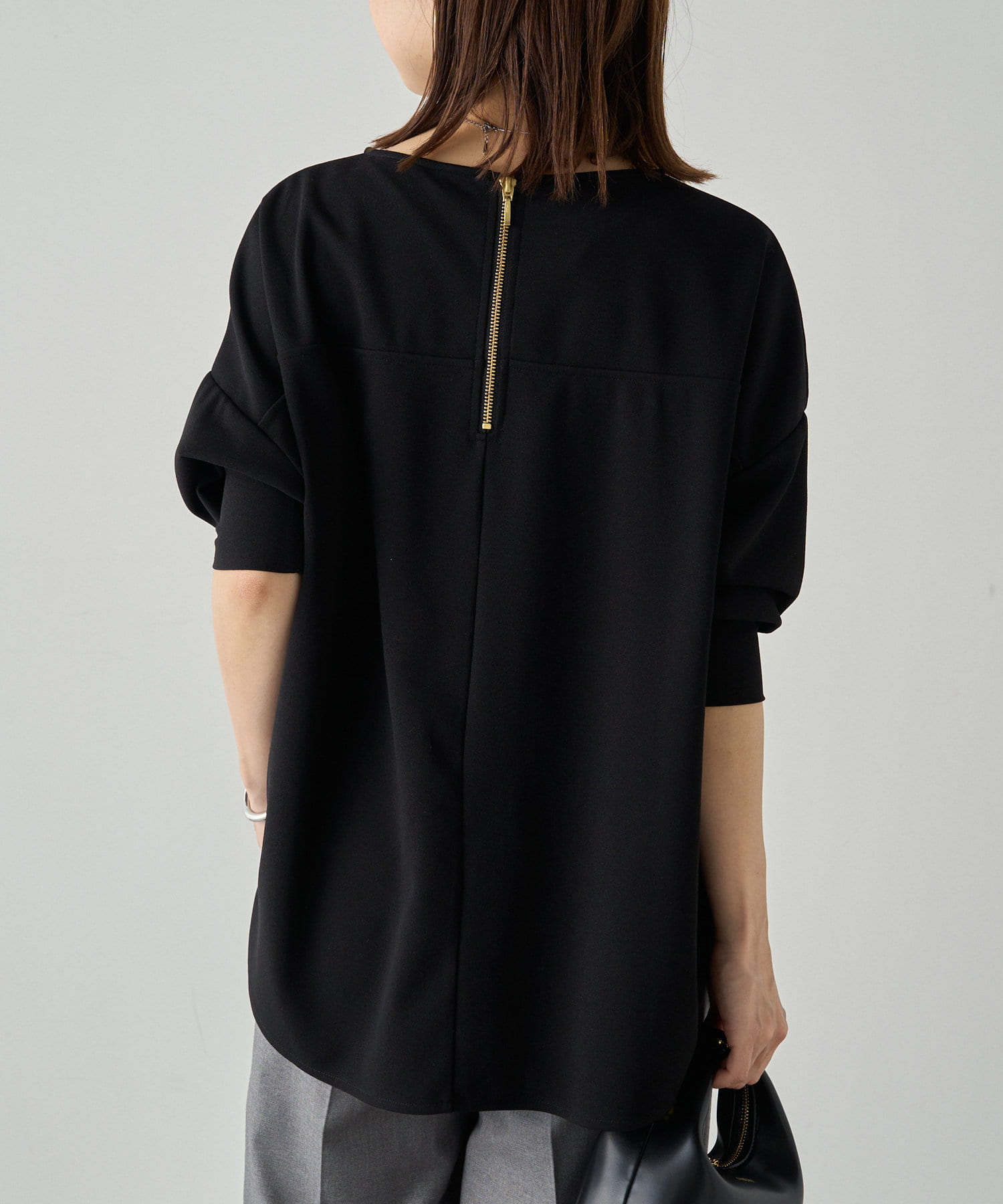 LOUNGEDRESS(ラウンジドレス) カットジョーゼットTブラウス