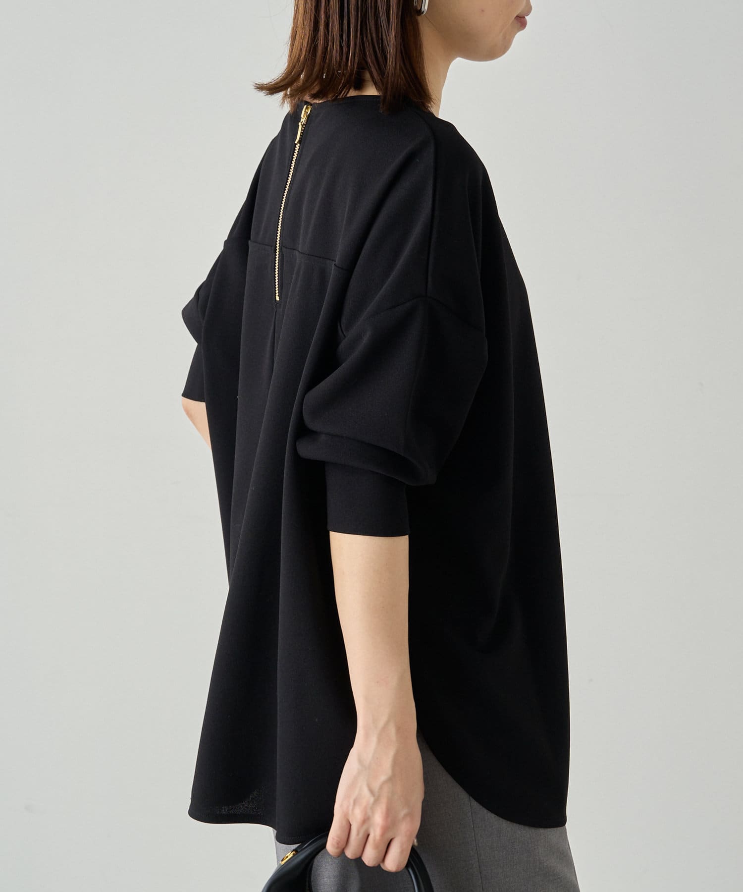 LOUNGEDRESS(ラウンジドレス) カットジョーゼットTブラウス