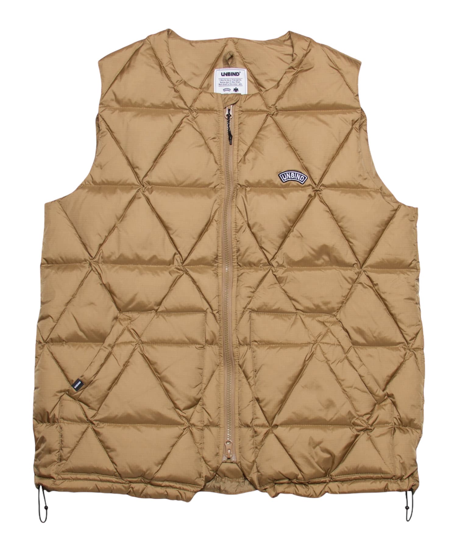 twoles(トゥレス) レディース 【UNBIND】TRIGON DOWN VEST ベージュ