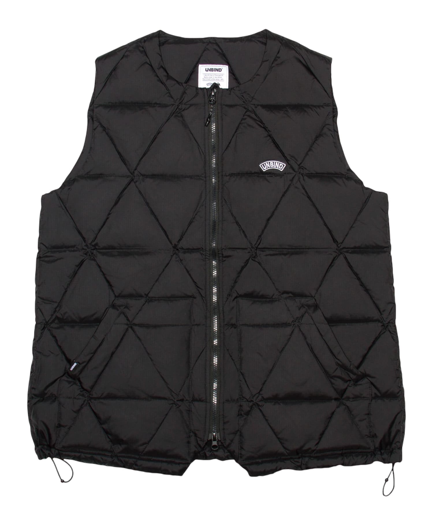 twoles(トゥレス) レディース 【UNBIND】TRIGON DOWN VEST ブラック