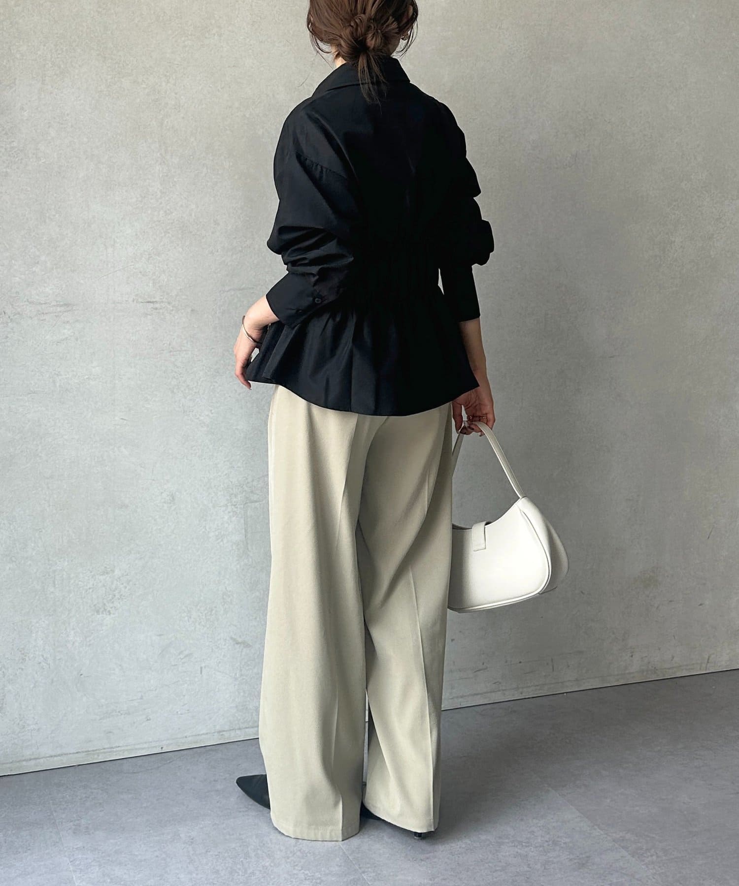 Thevon.(ゼヴォン) ビスチェシャーリングシャツ