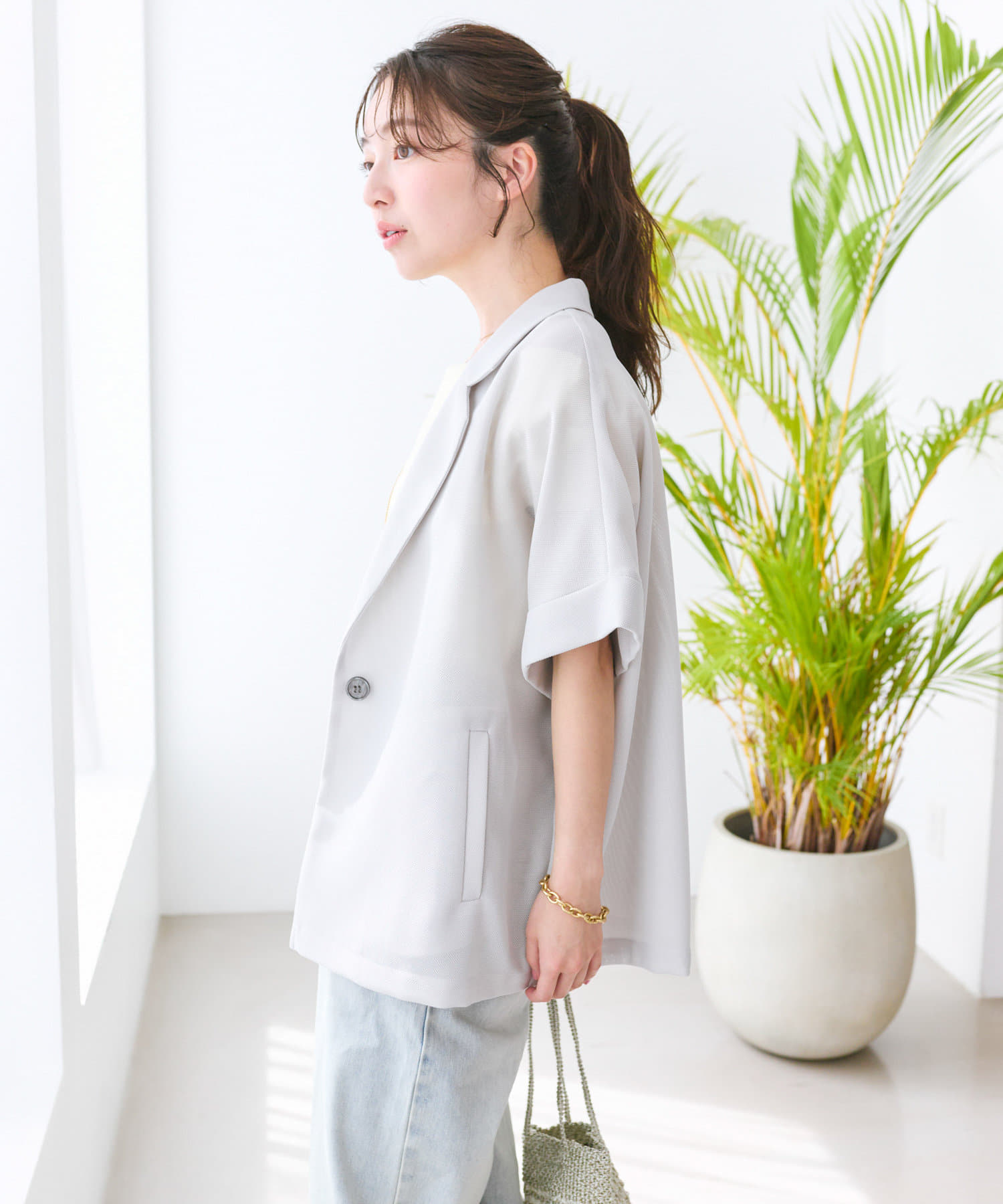 メッシュブルゾン | La boutique BonBon(ラブティックボンボン
