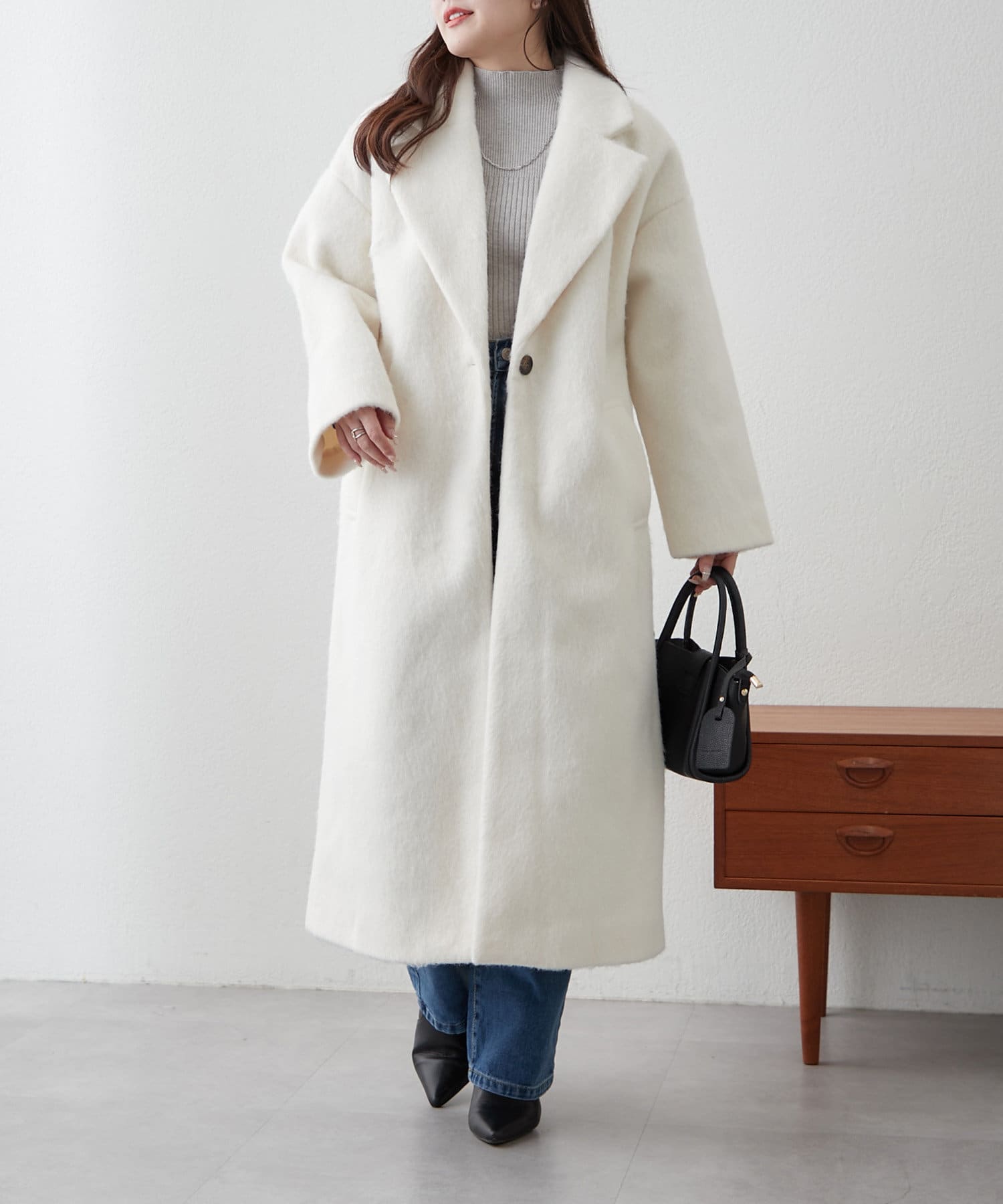 袖タックチェスターコート | Remind me and forever(リマインドミー