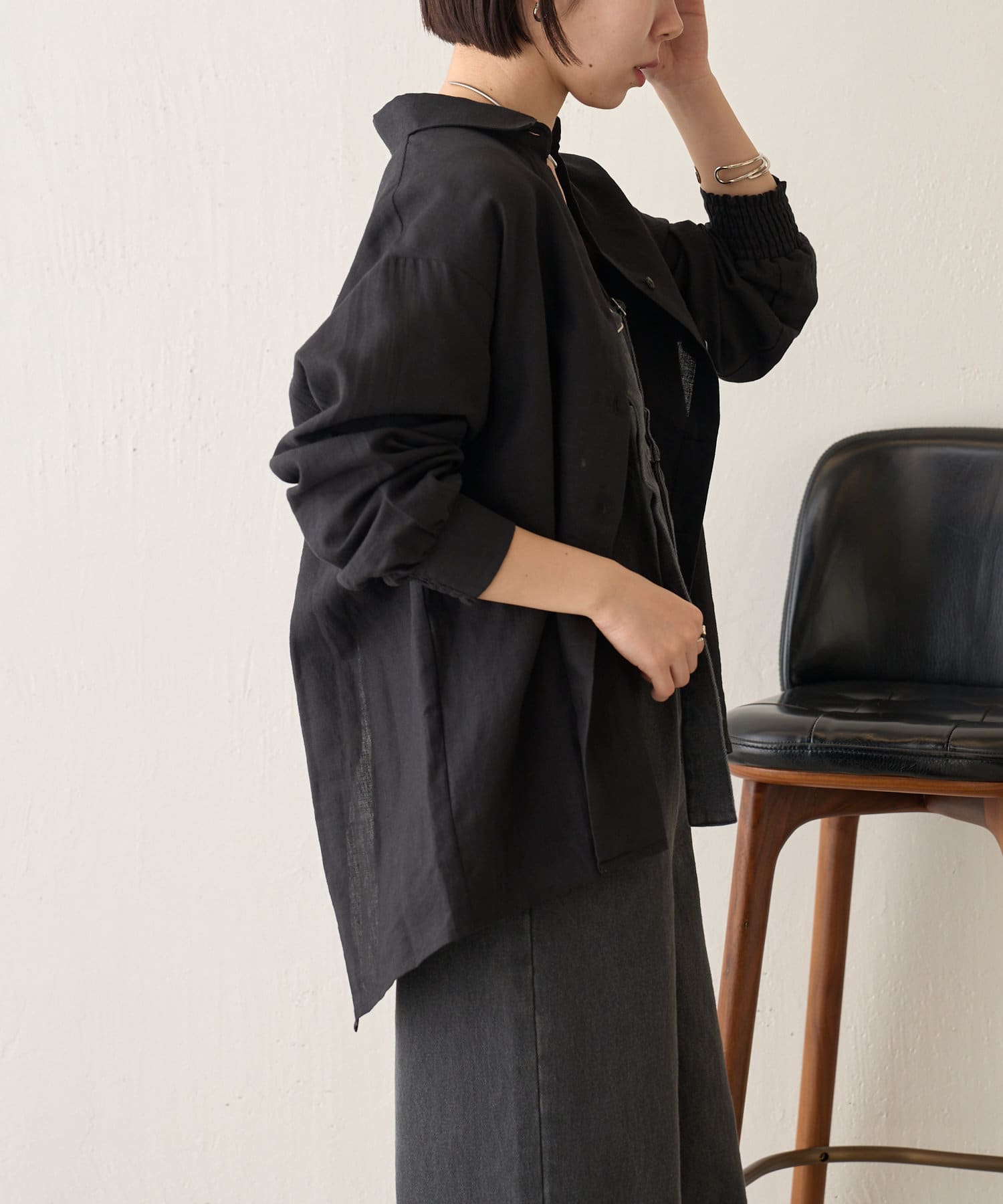 Jena　espace merveilleux(ジェナ　エスパスメルヴェイユ) ラミーバッククロスシャツ