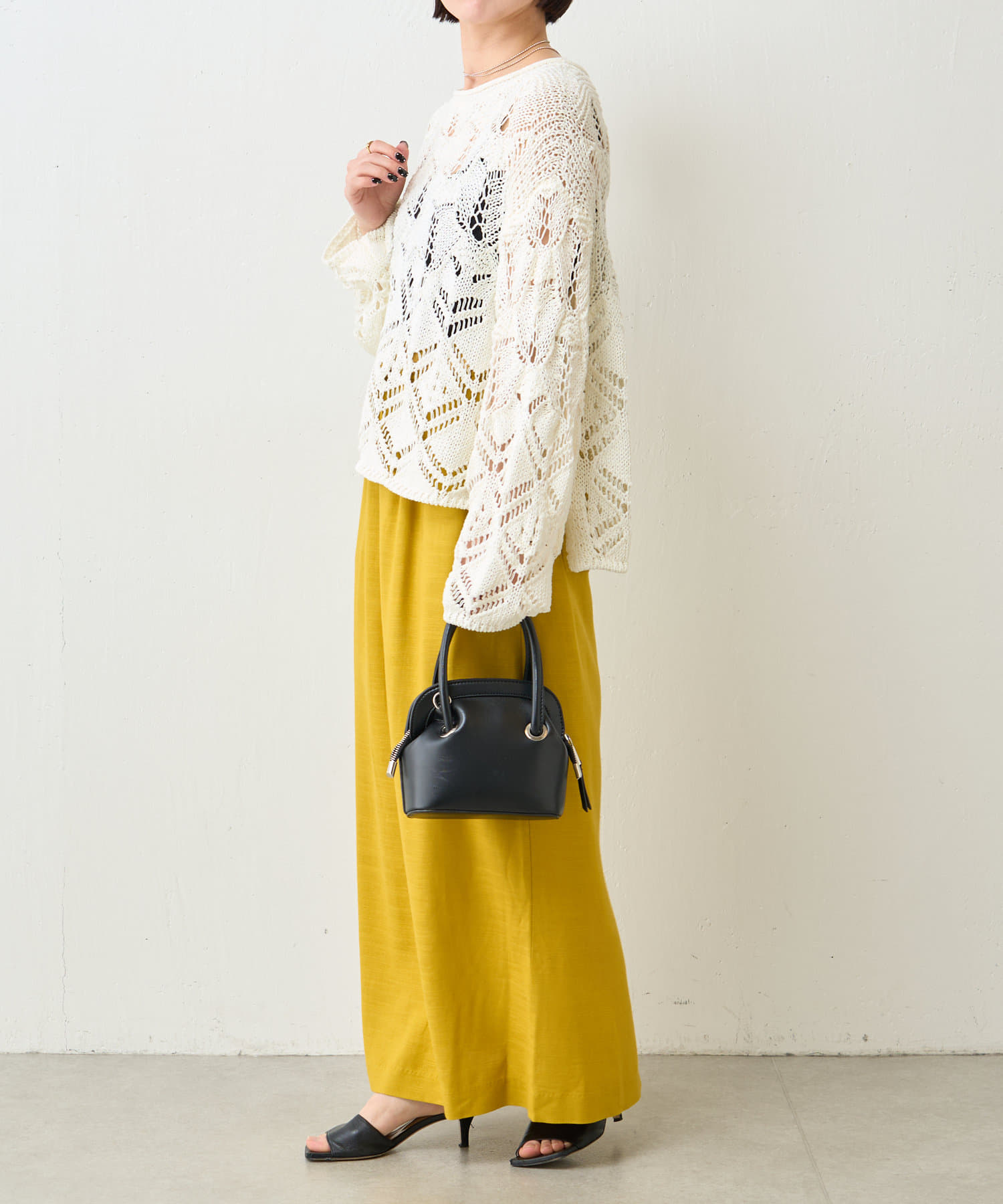 Jena espace merveilleux スカシ編みボードニット Jena espace merveilleux スカシ編みボードニット