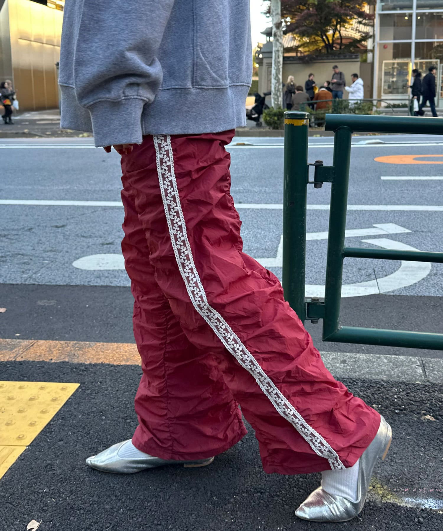 通販 サイドラインシャーリングナイロンパンツ | CIAOPANIC(チャオ パンツ