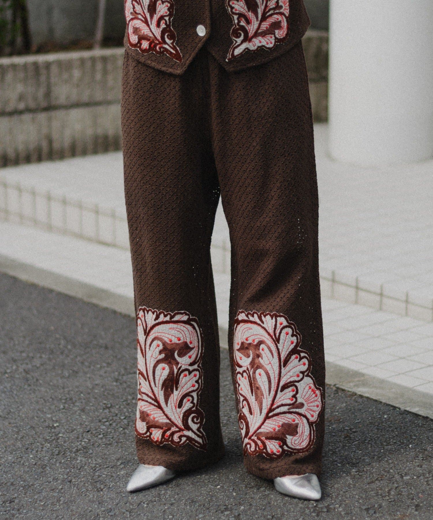 aguniパッチワーク刺繍パンツ | CIAOPANIC TYPY(チャオパニック