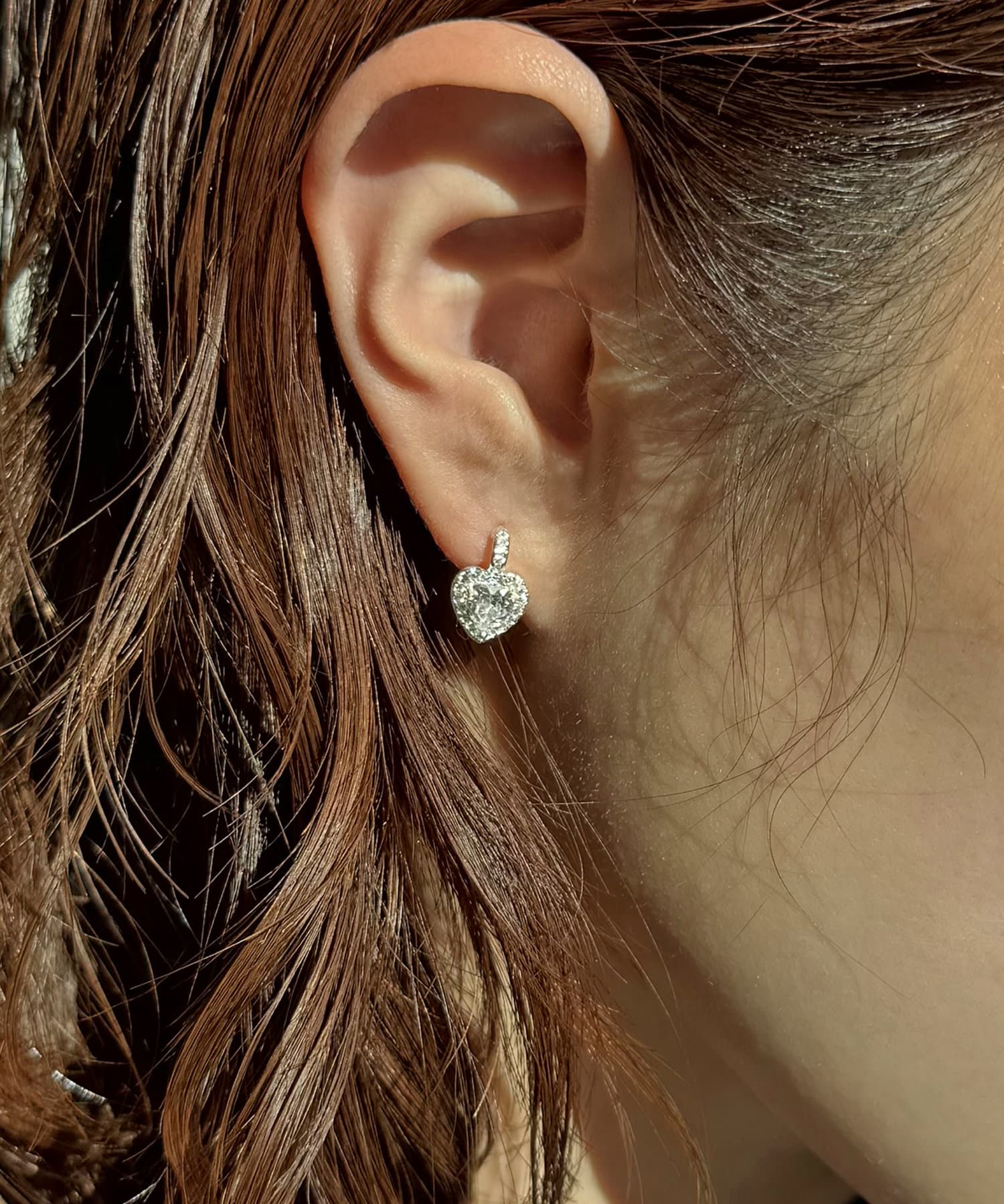 Lattice(ラティス) ビジューハートピアス