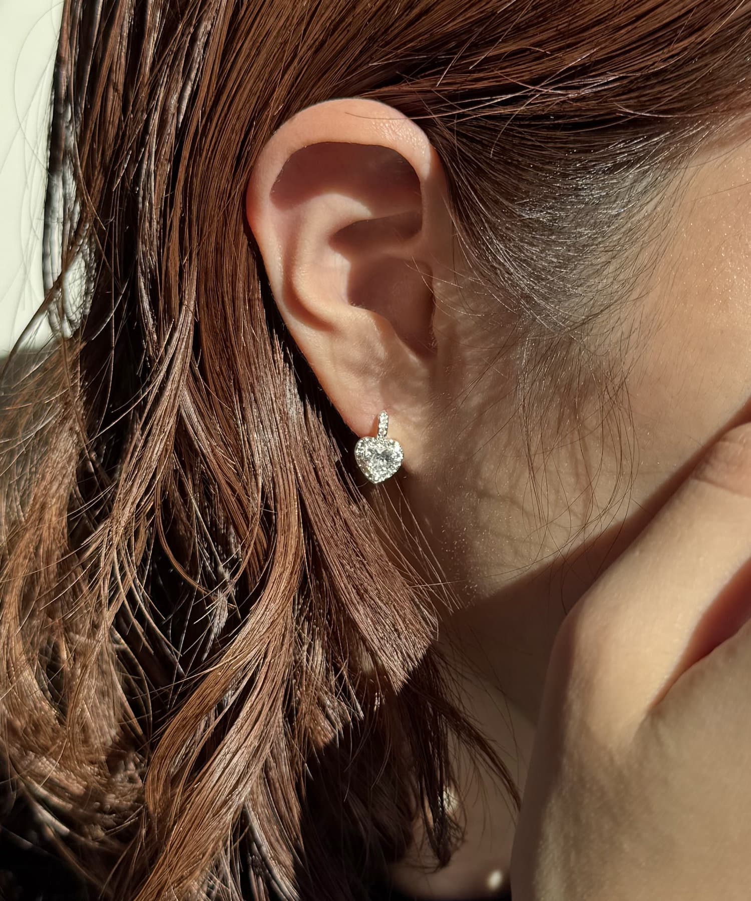 Lattice(ラティス) ビジューハートピアス