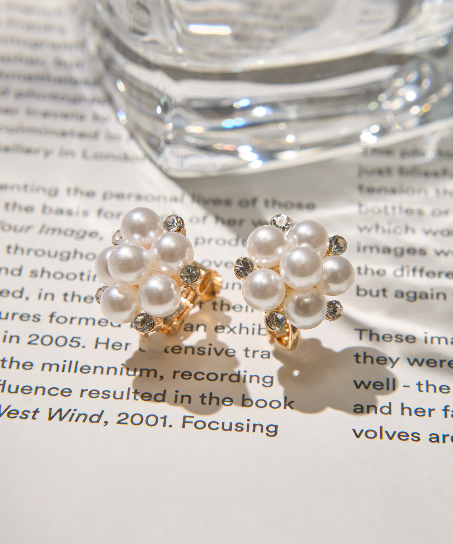 Lattice(ラティス) パールビジューイヤリング