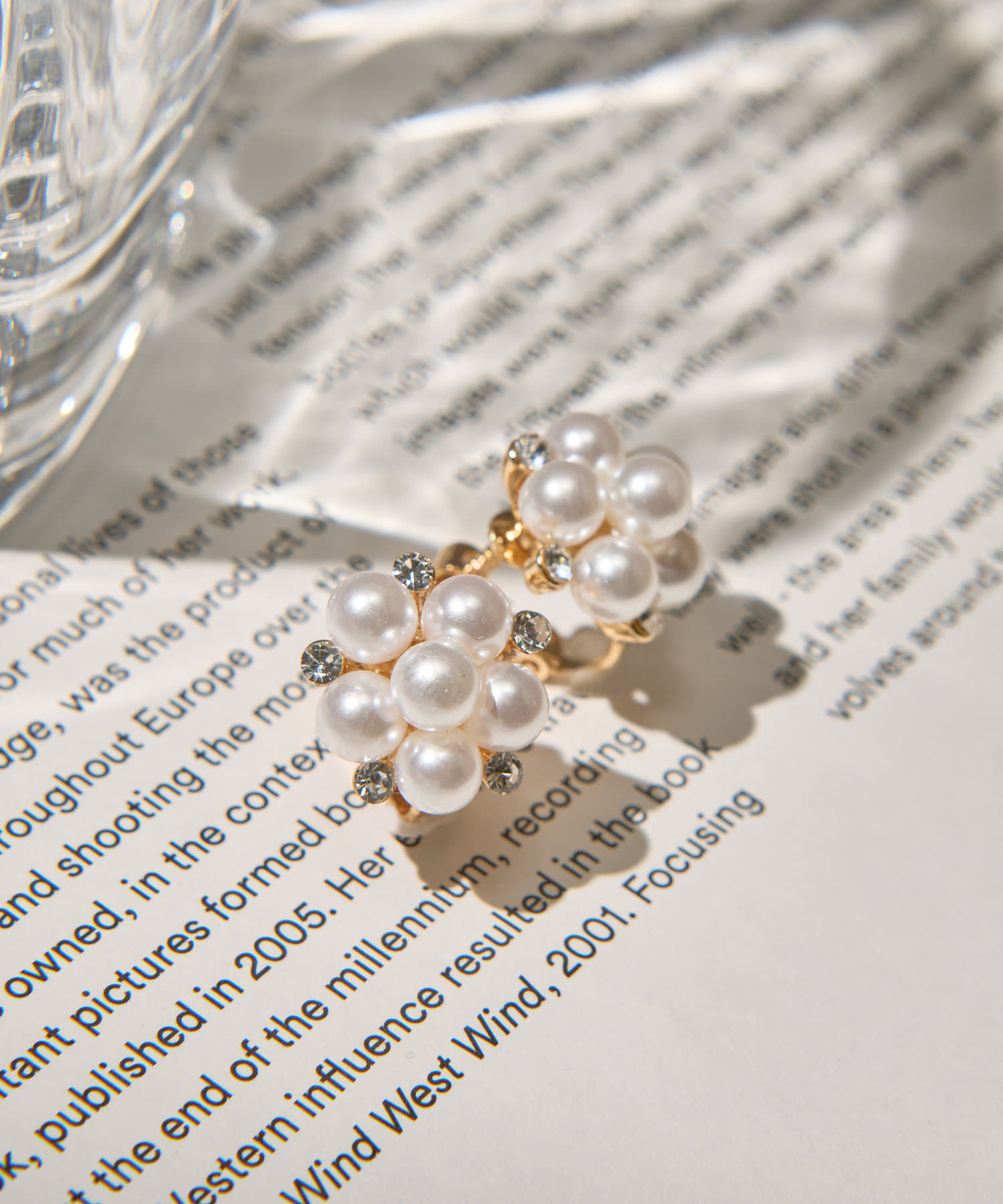 Lattice(ラティス) パールビジューイヤリング