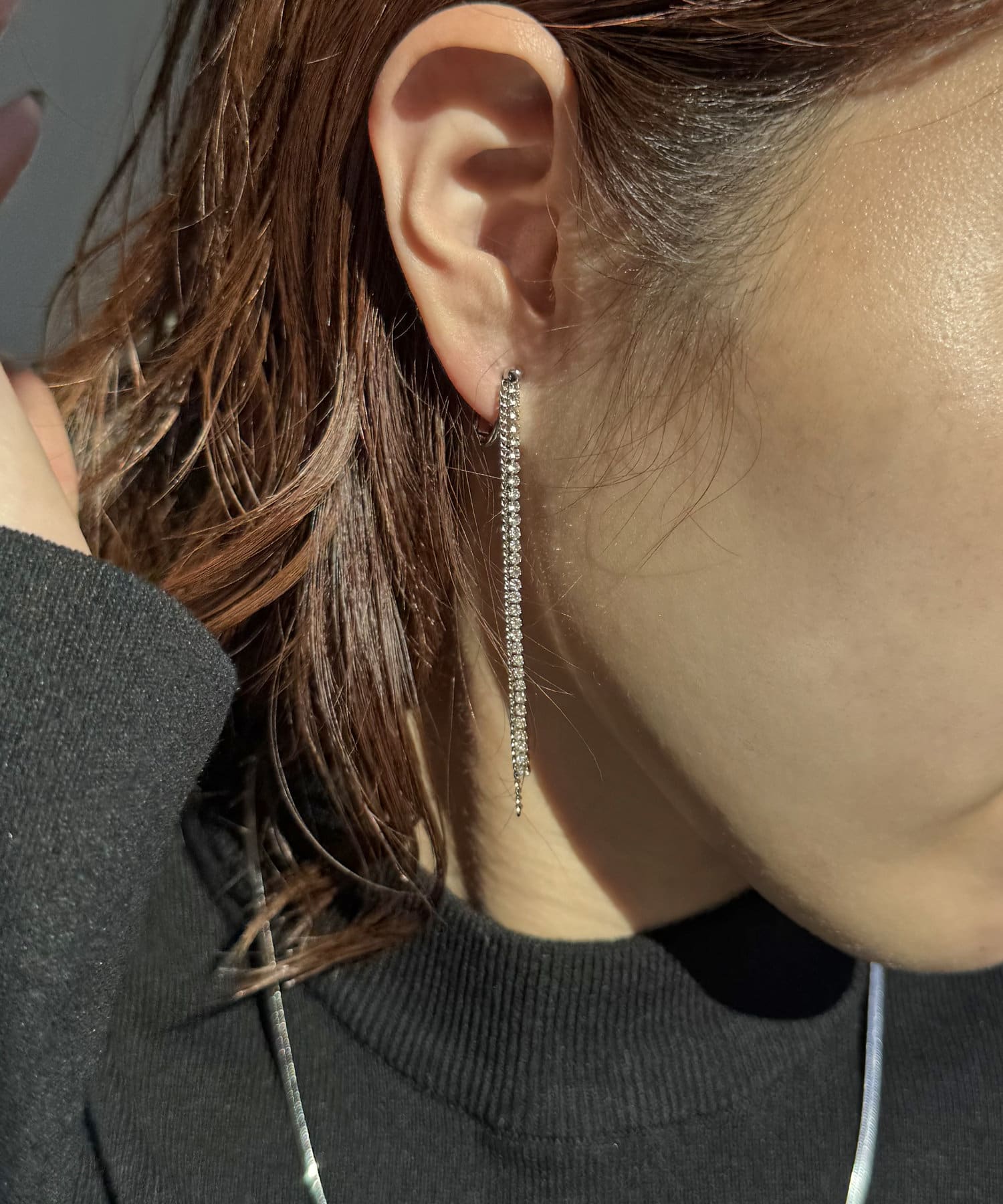 Lattice(ラティス) ビジューロングイヤリング