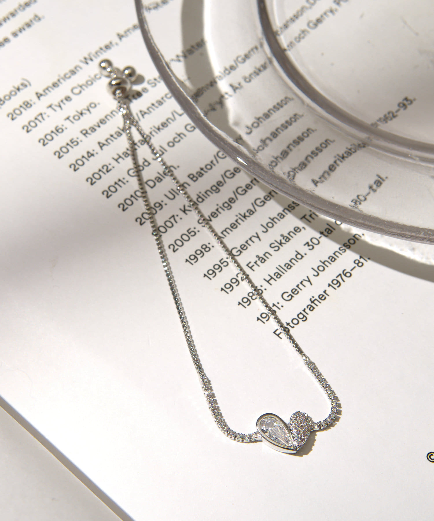 Lattice(ラティス) ハートビジューブレスレット