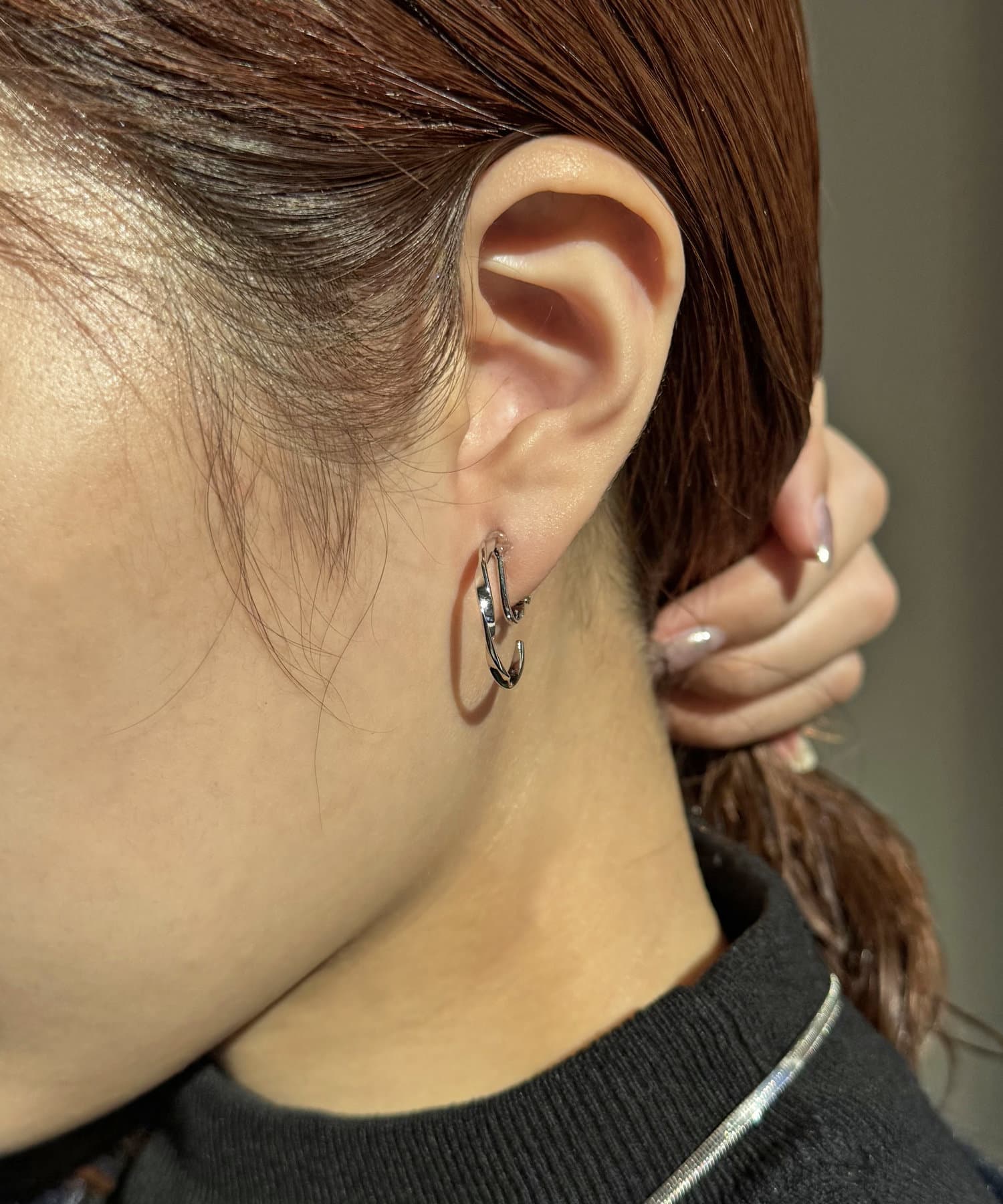 Lattice(ラティス) ニュアンスフープイヤリング