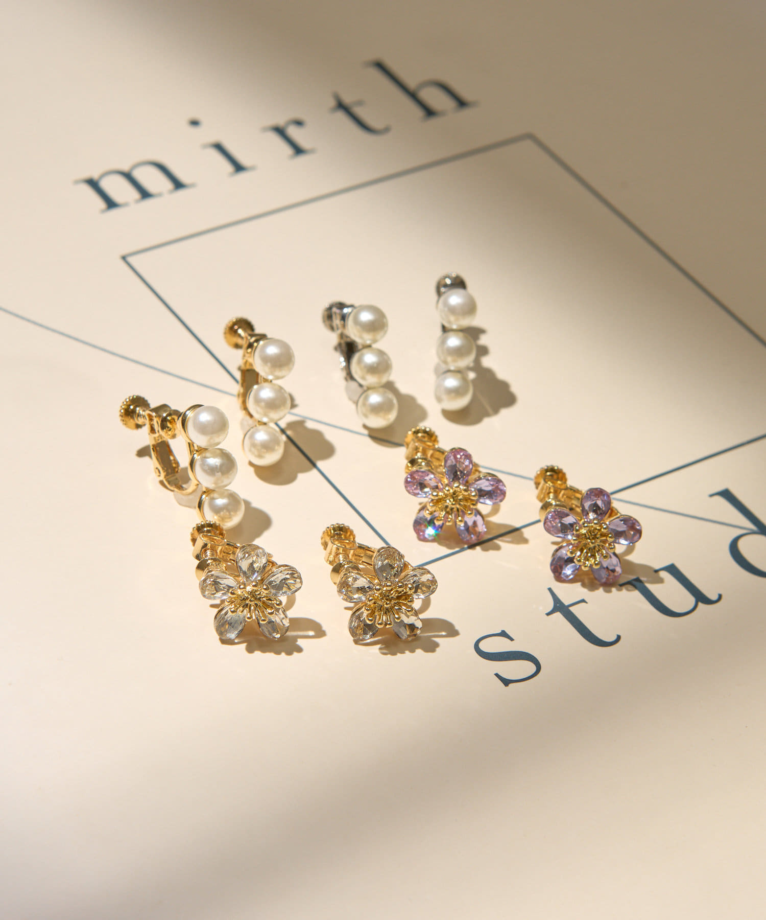 Lattice(ラティス) パールイヤリング