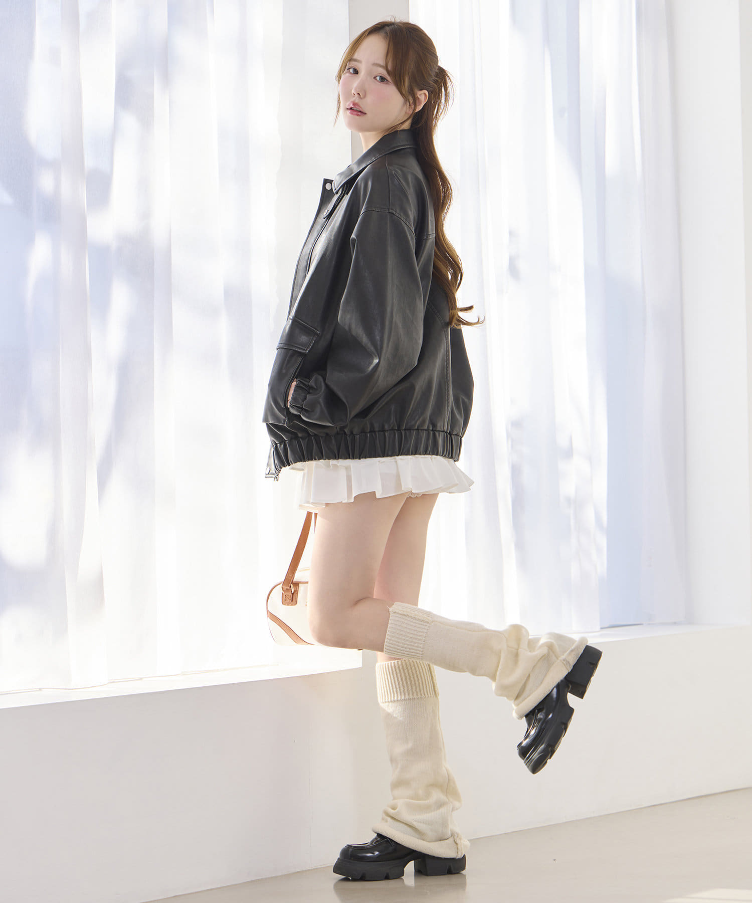 one after another NICE CLAUP(ワンアフターアナザー ナイスクラップ) フェイクレザージャケット