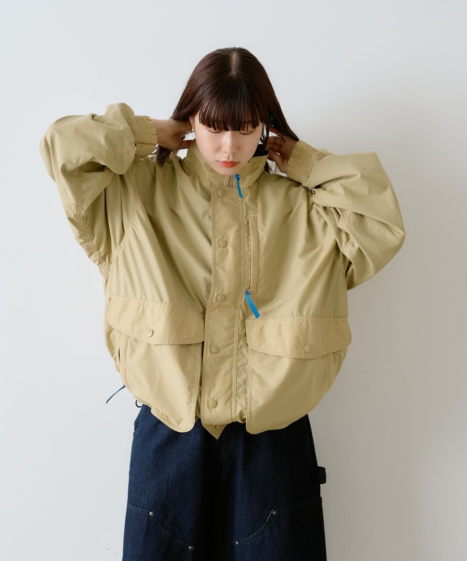 【新品】kastane カスタネ ハンティングジャケット　ベージュ newarrival 】 ハンティングジャケット ¥14,300(税込) color
