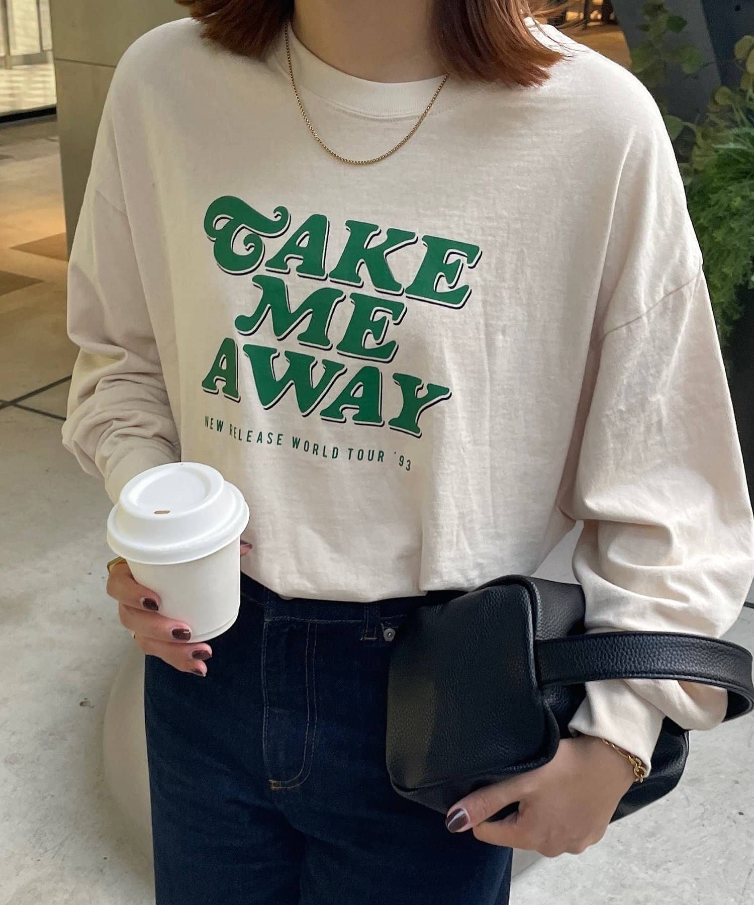 DISCOAT(ディスコート) 【WEB限定】USAコットンツアーロゴロングTシャツ