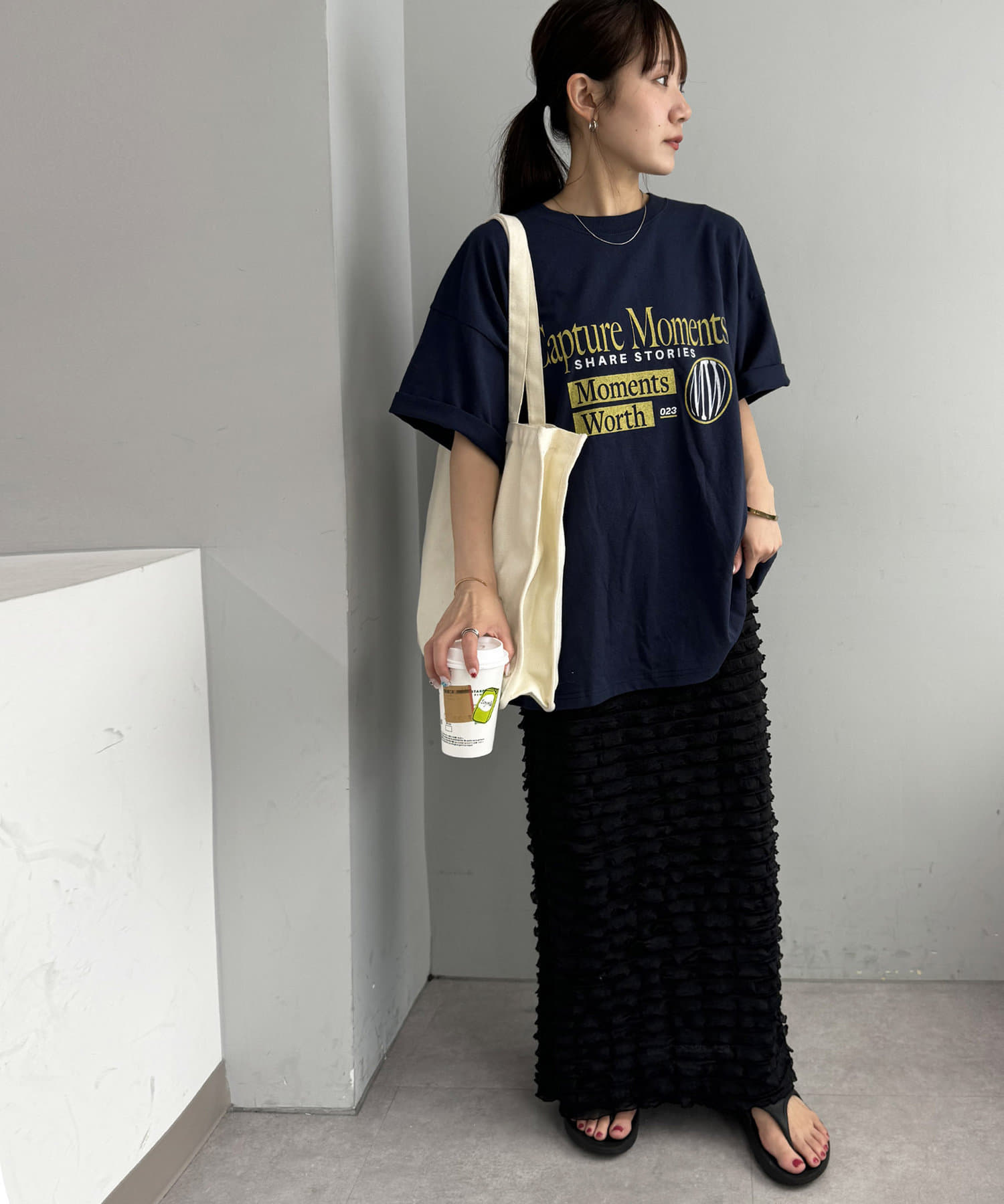 DISCOAT(ディスコート) 【WEB限定】アソートラベルロゴTシャツ