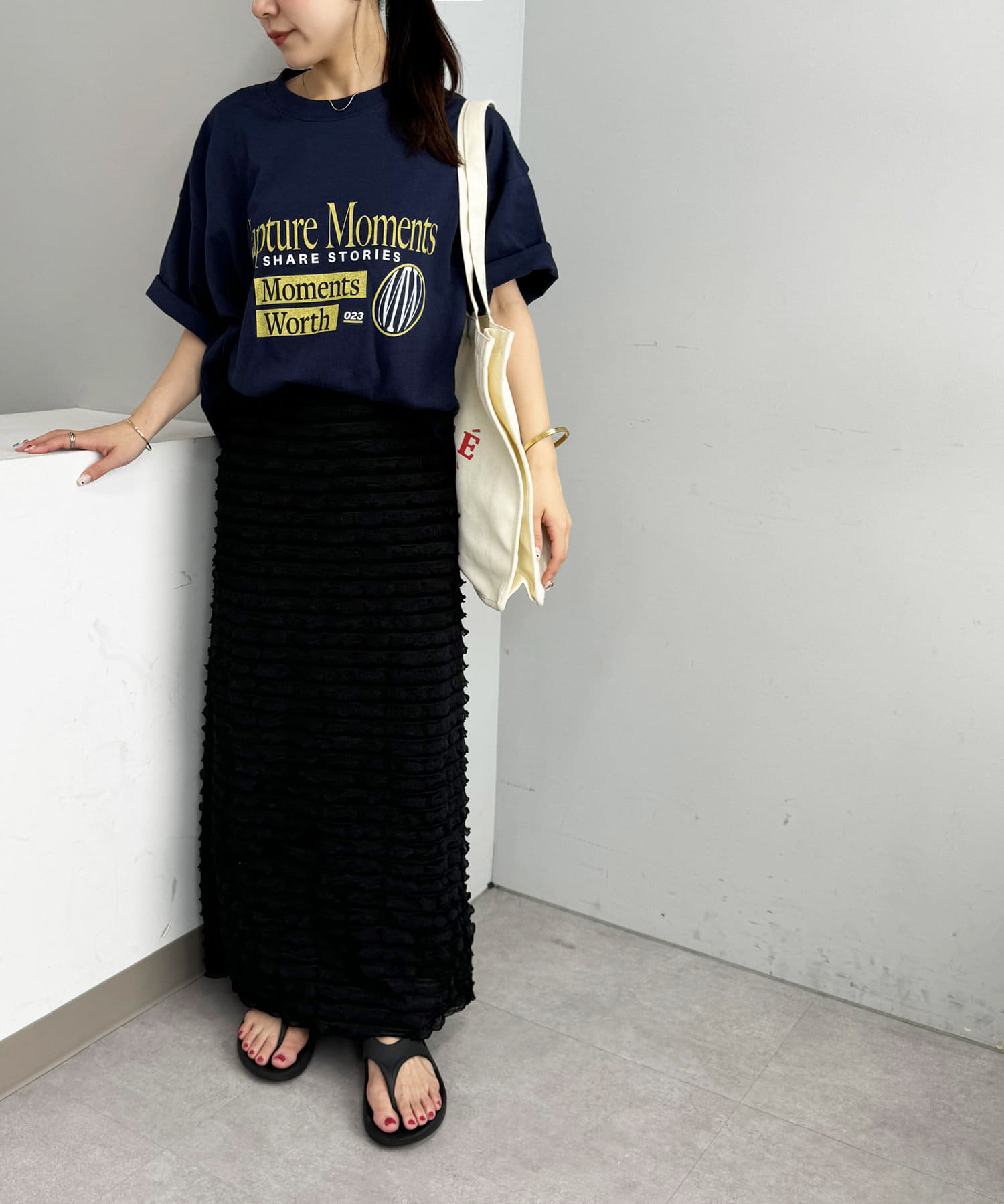DISCOAT(ディスコート) 【WEB限定】アソートラベルロゴTシャツ