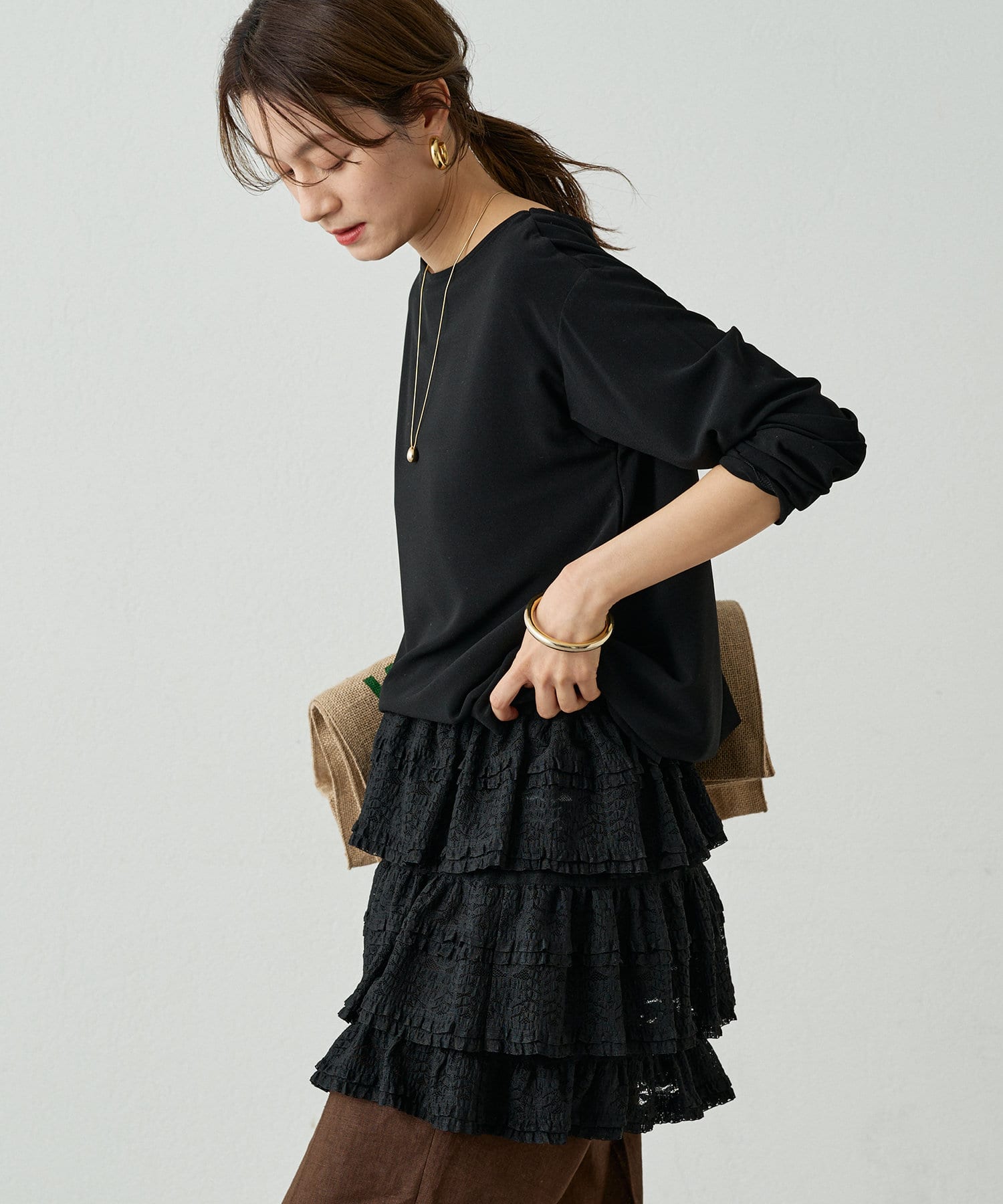 LOUNGEDRESS(ラウンジドレス) ジョーゼットインナーブラウス