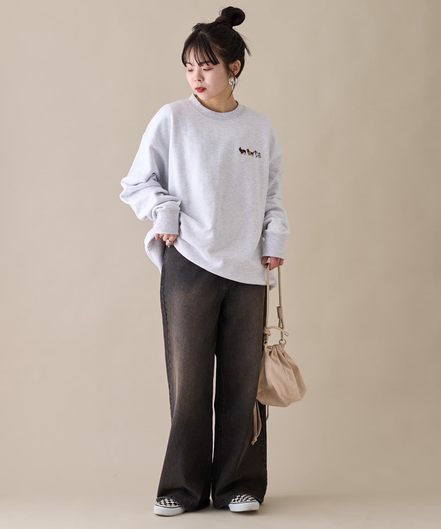 ポニョ様専用【新品】刺繍柄タイパンツ
