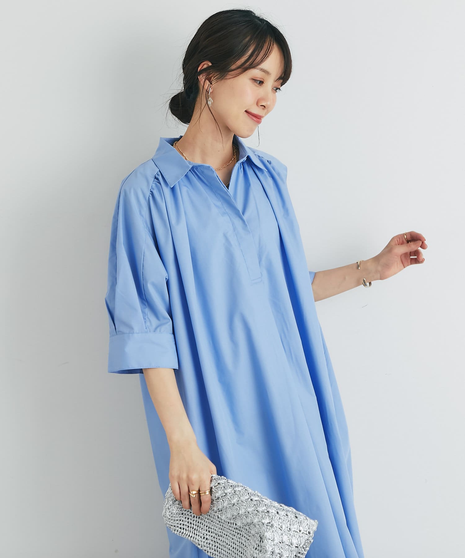 新色追加》スキッパーシャツワンピース | un dix cors(アンディ