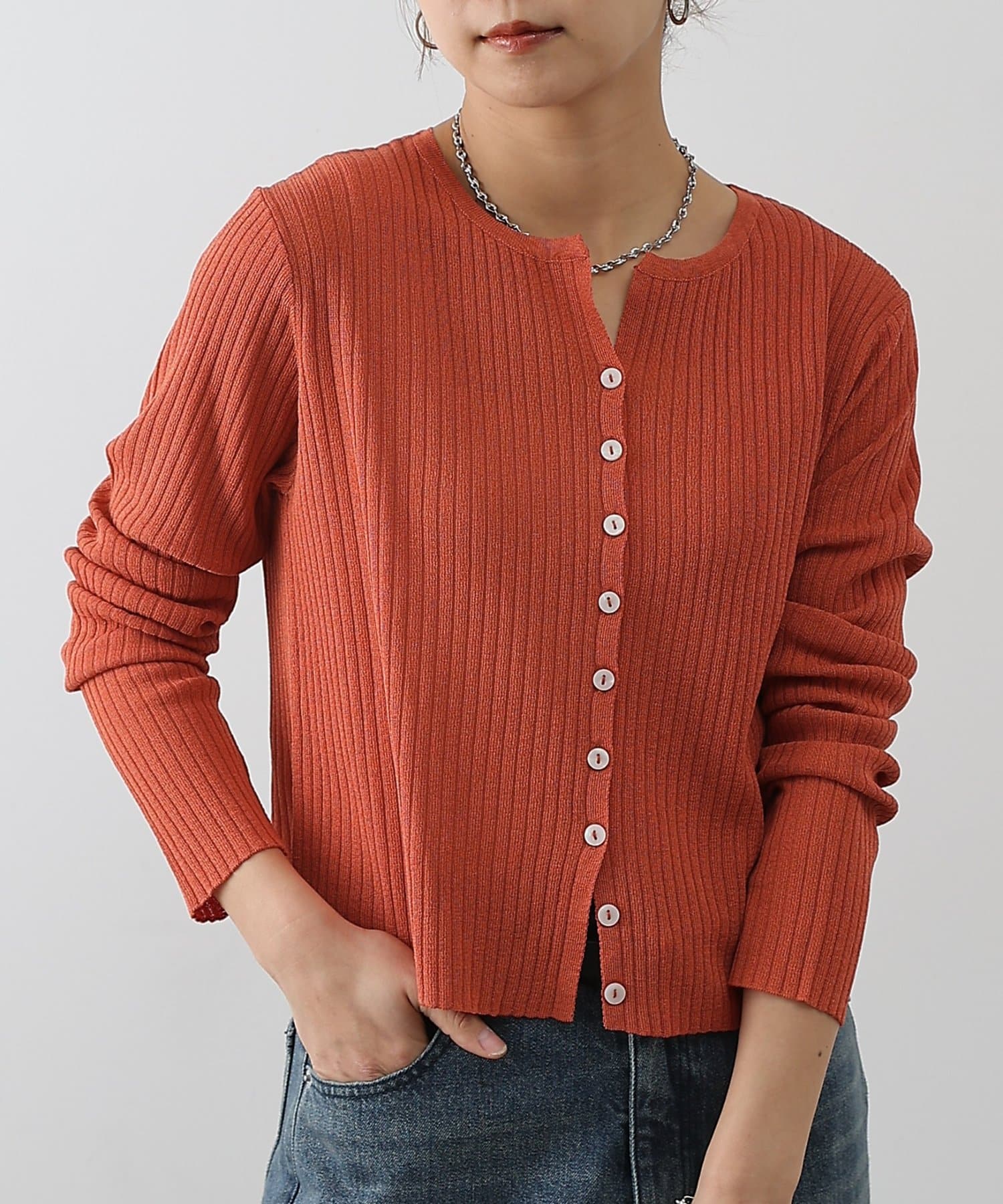 COLONY 2139(コロニー トゥーワンスリーナイン) 【新色追加 / 着用動画あり】シアーリブカーディガン