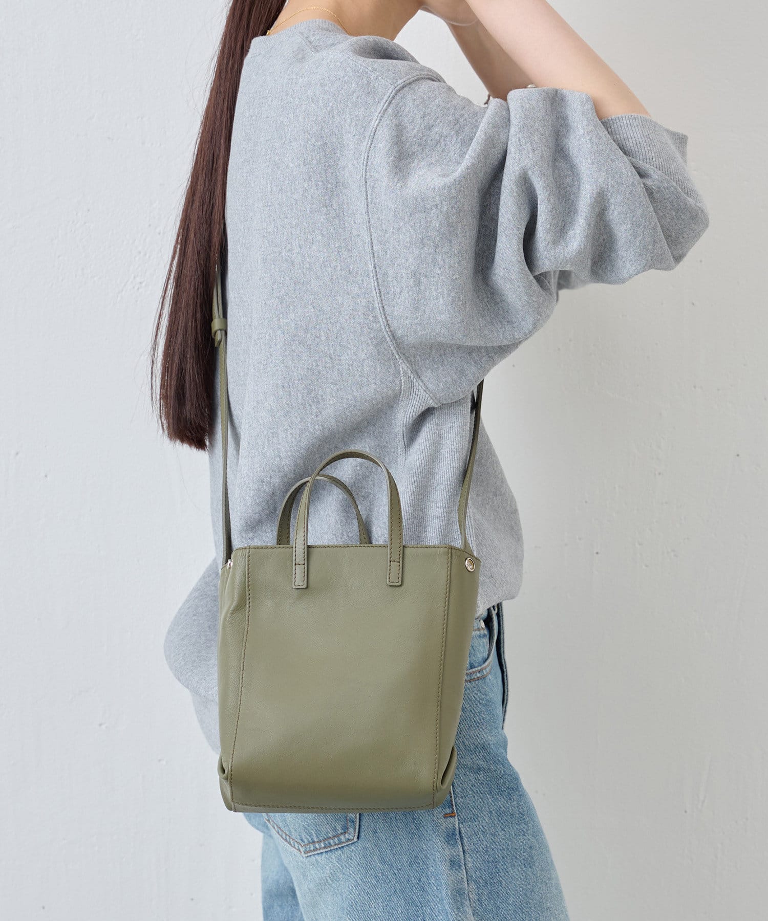 russet(ラシット) ［UNISEXアイテム］レザーミニトートショルダーバッグ