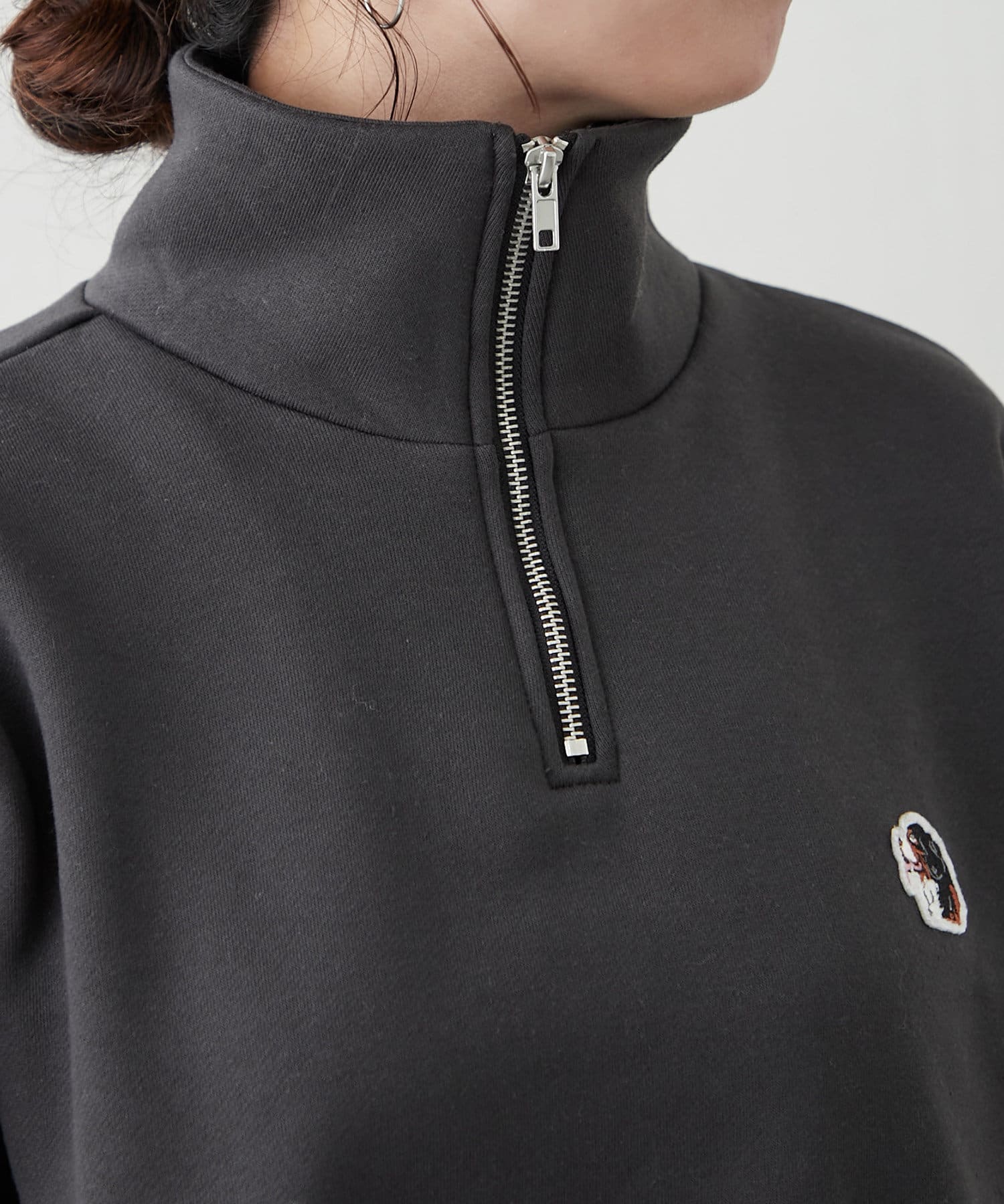 Remind me and forever(リマインドミーアンドフォーエバー) 【NUNIFE】裏起毛ハーフZIPプルオーバー